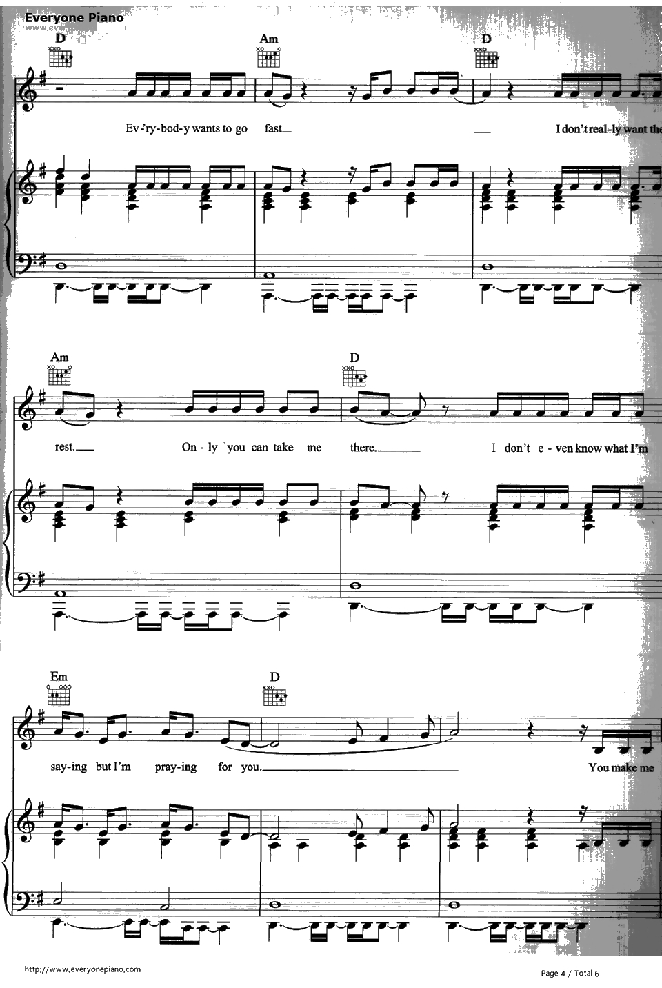 American钢琴谱-LanaDelRey4