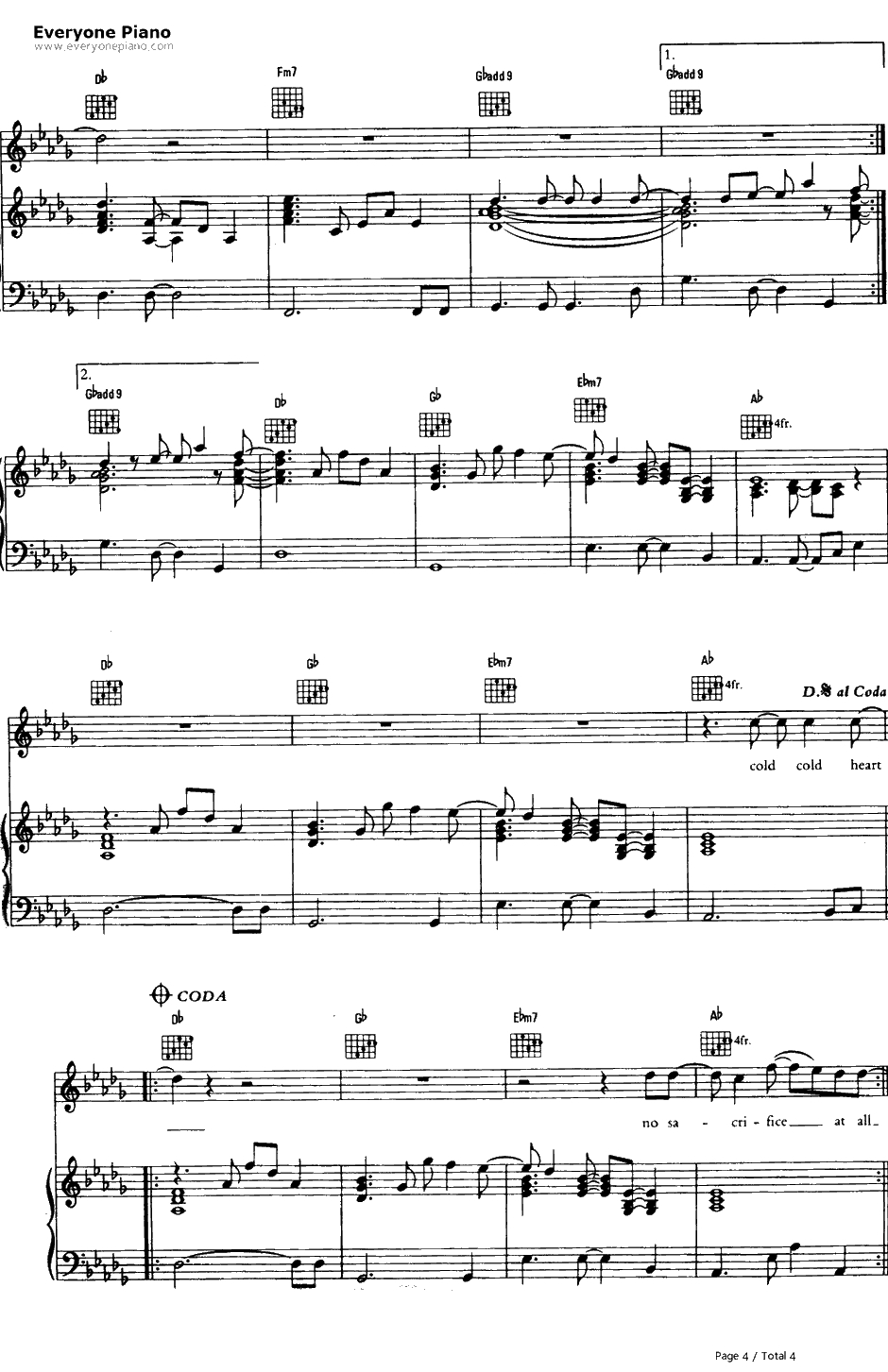 Sacrifice钢琴谱-EltonJohn 4