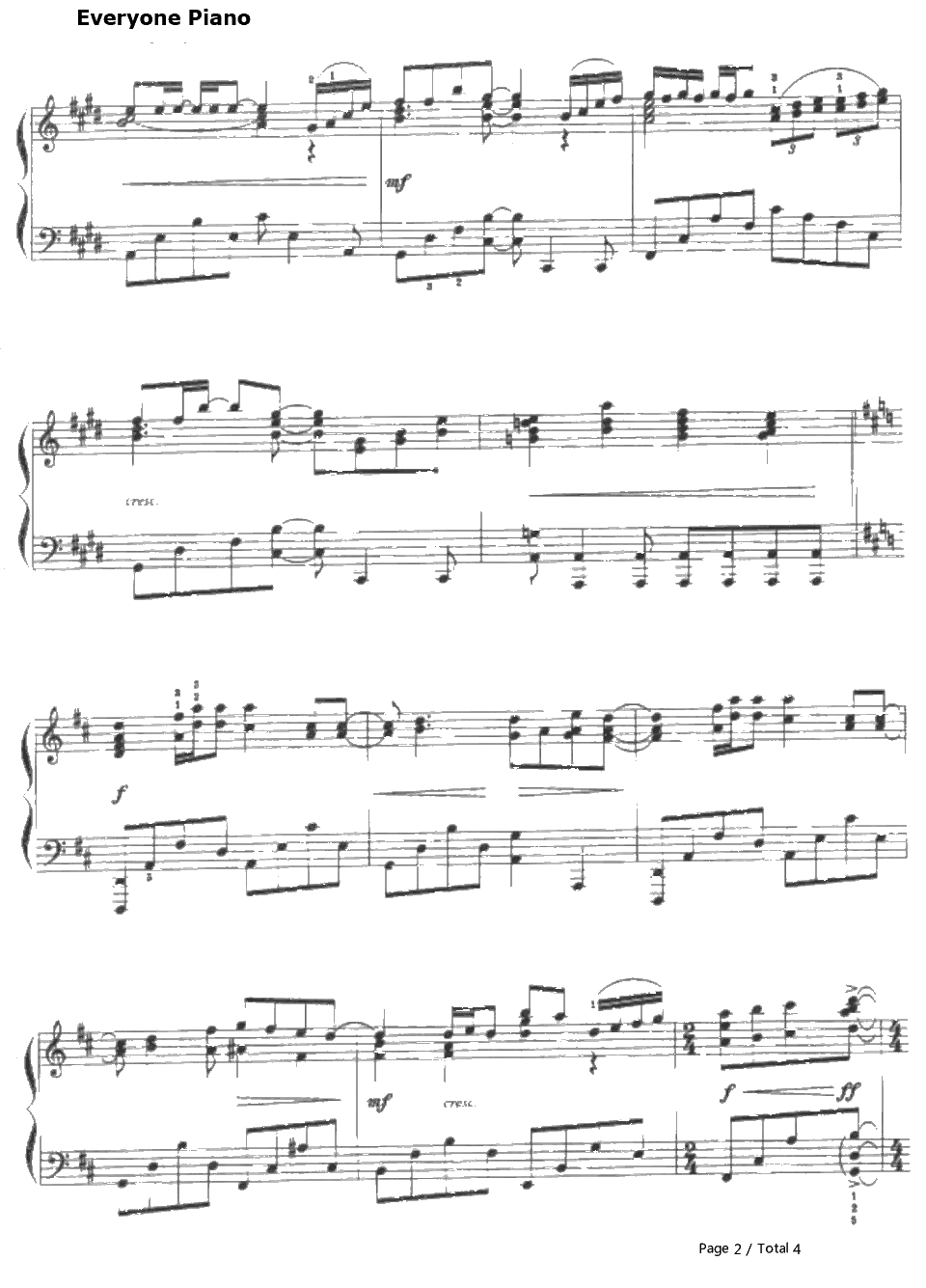 How Do I Live钢琴谱-LeAnnRimes-空中监狱主题曲2