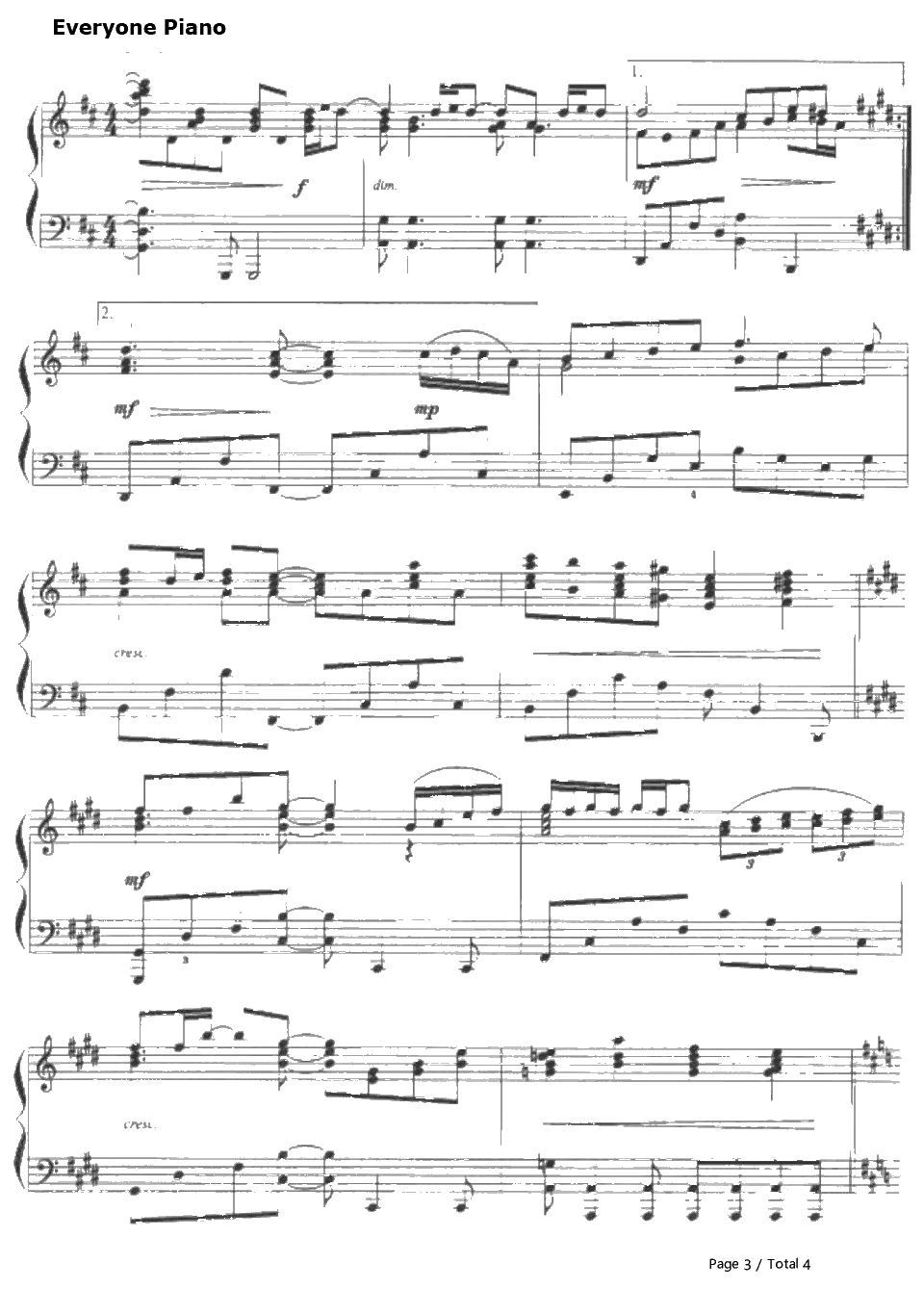 How Do I Live钢琴谱-LeAnnRimes-空中监狱主题曲3