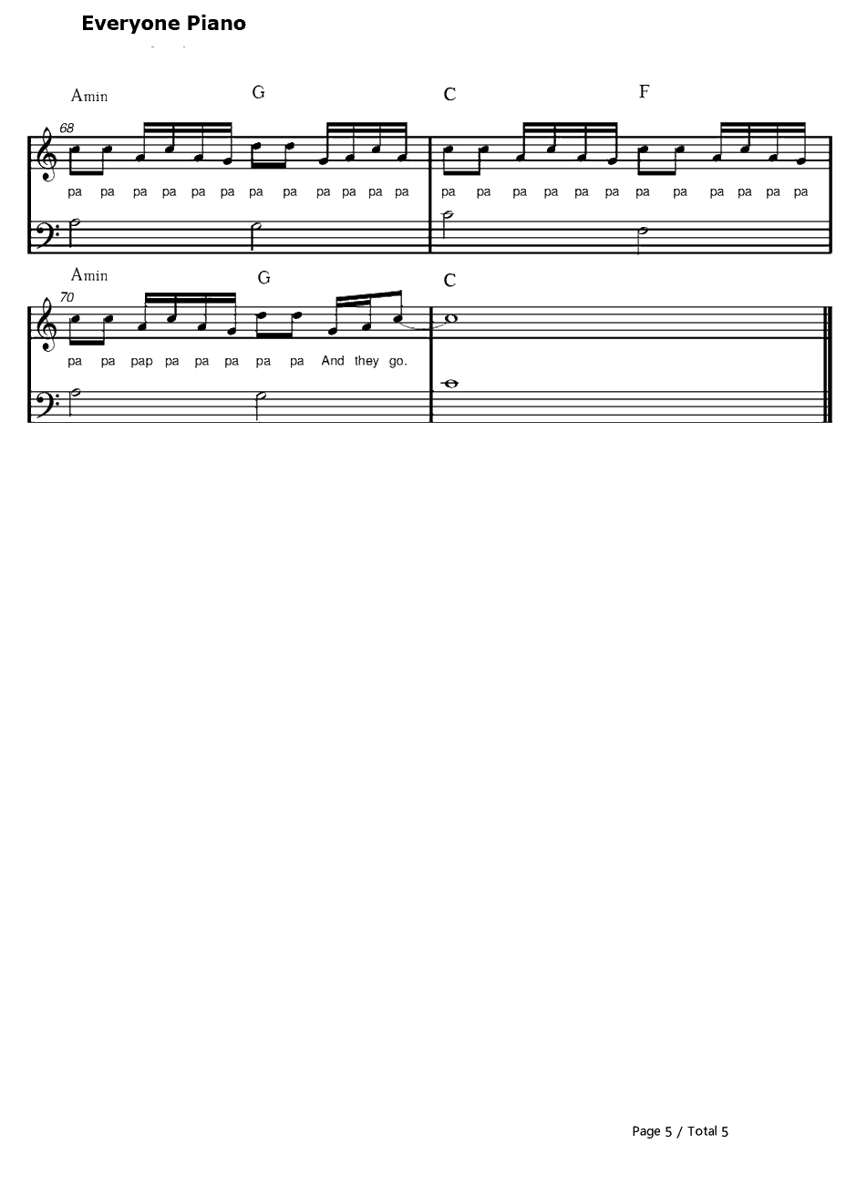 Trumpets钢琴谱-JasonDerulo5