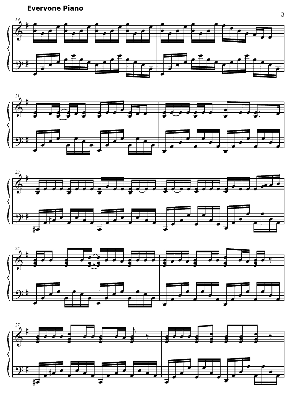 Hero's Come Back!!钢琴谱-nobodyknows+-火影忍者疾风传OP1 3