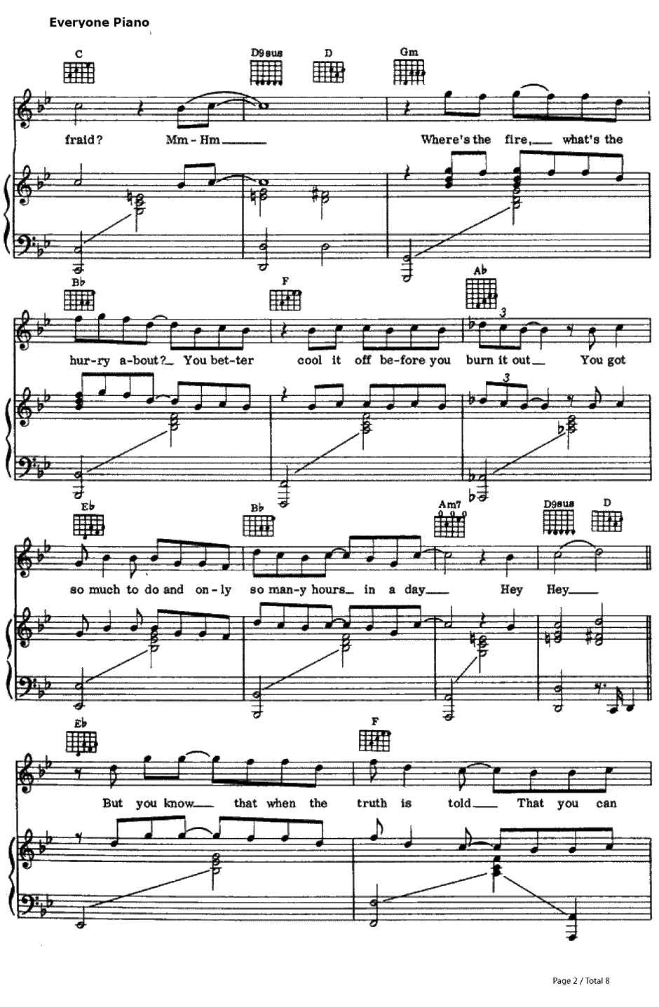 Vienna钢琴谱-BillyJoel 比利·乔尔2