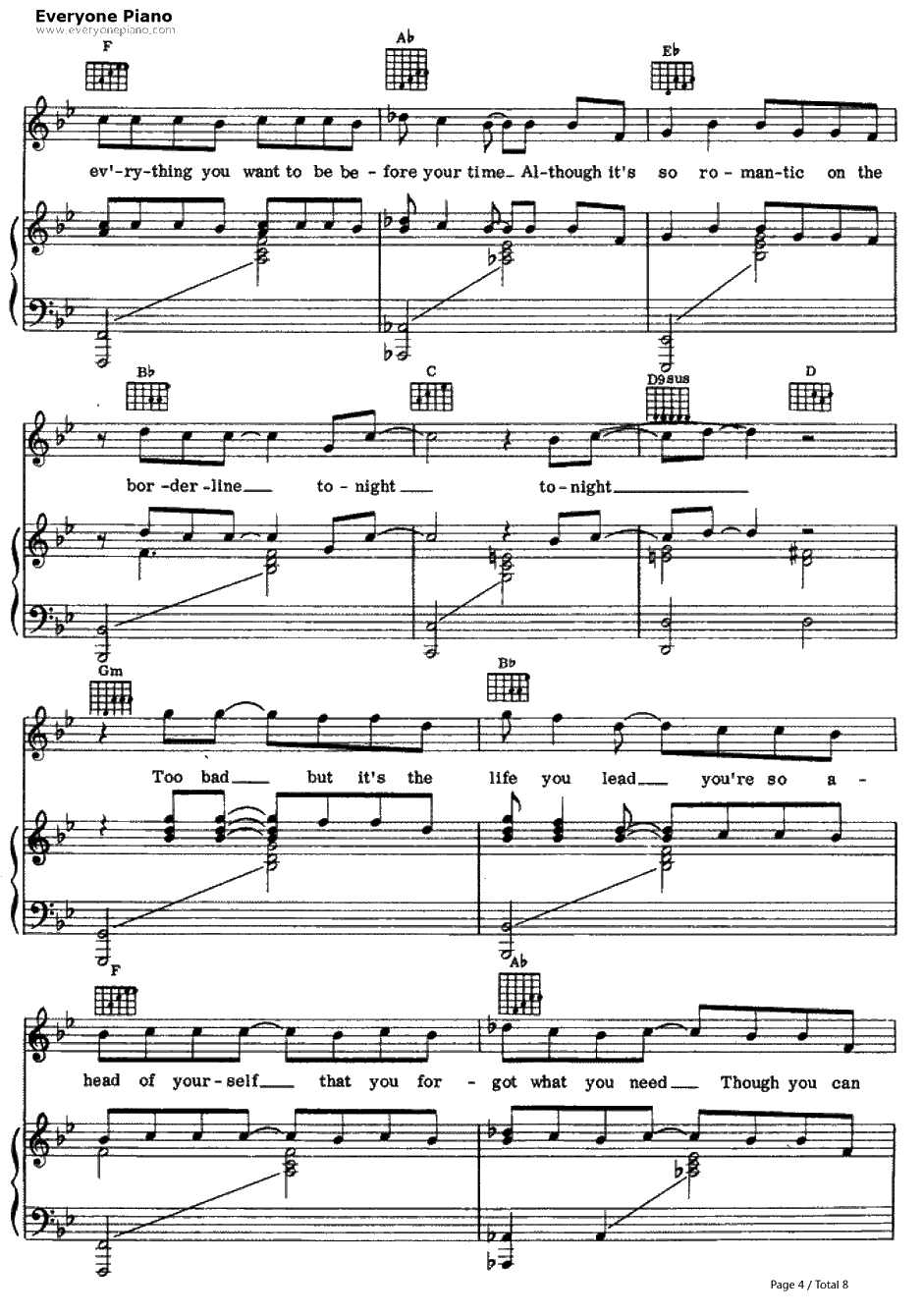 Vienna钢琴谱-BillyJoel 比利·乔尔4