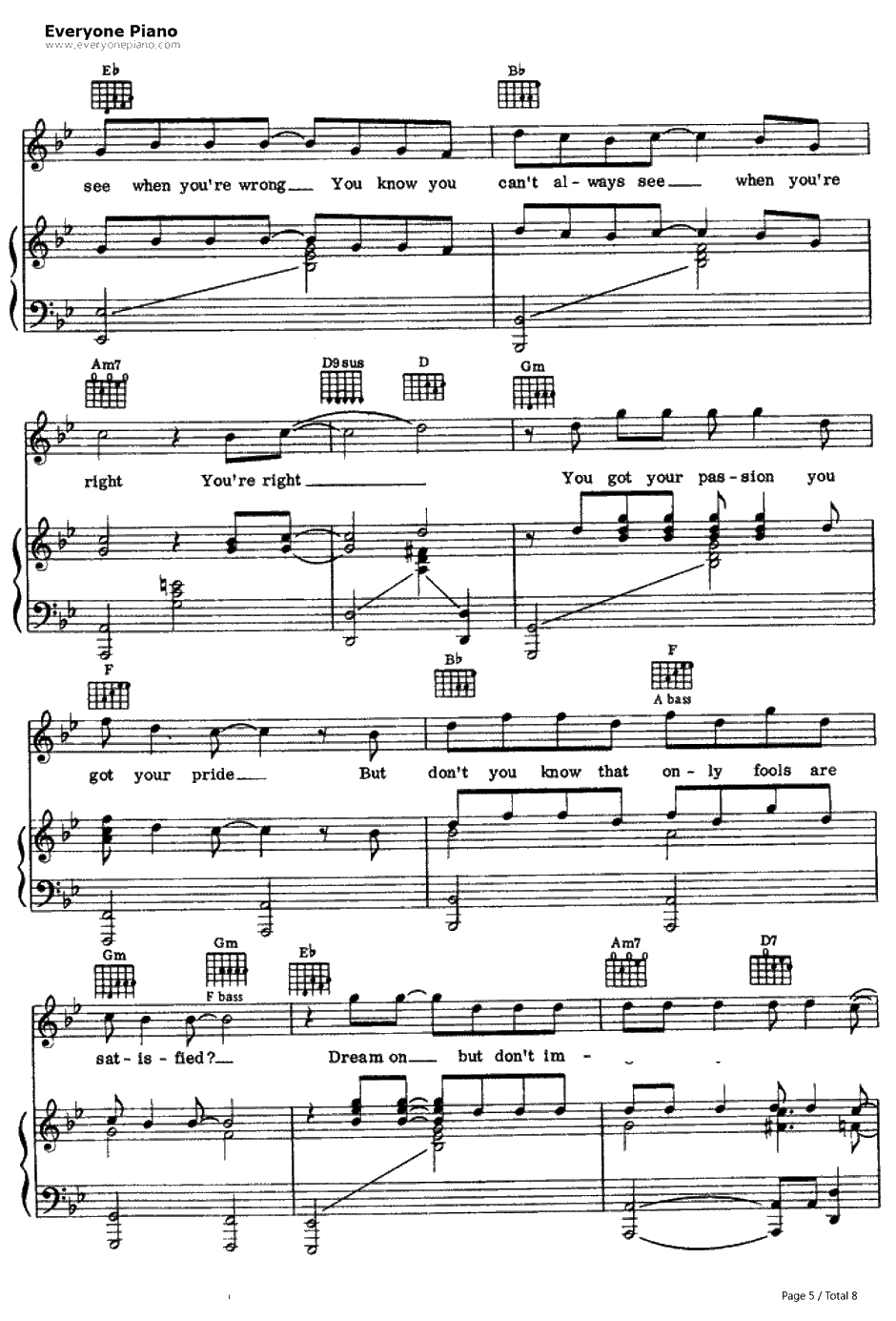 Vienna钢琴谱-BillyJoel 比利·乔尔5