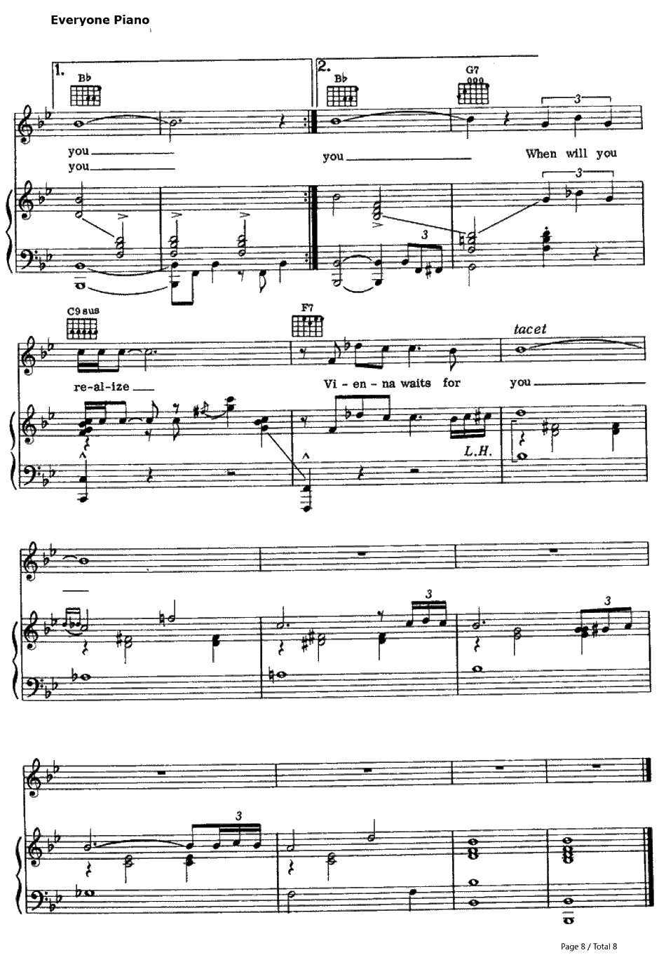 Vienna钢琴谱-BillyJoel 比利·乔尔8