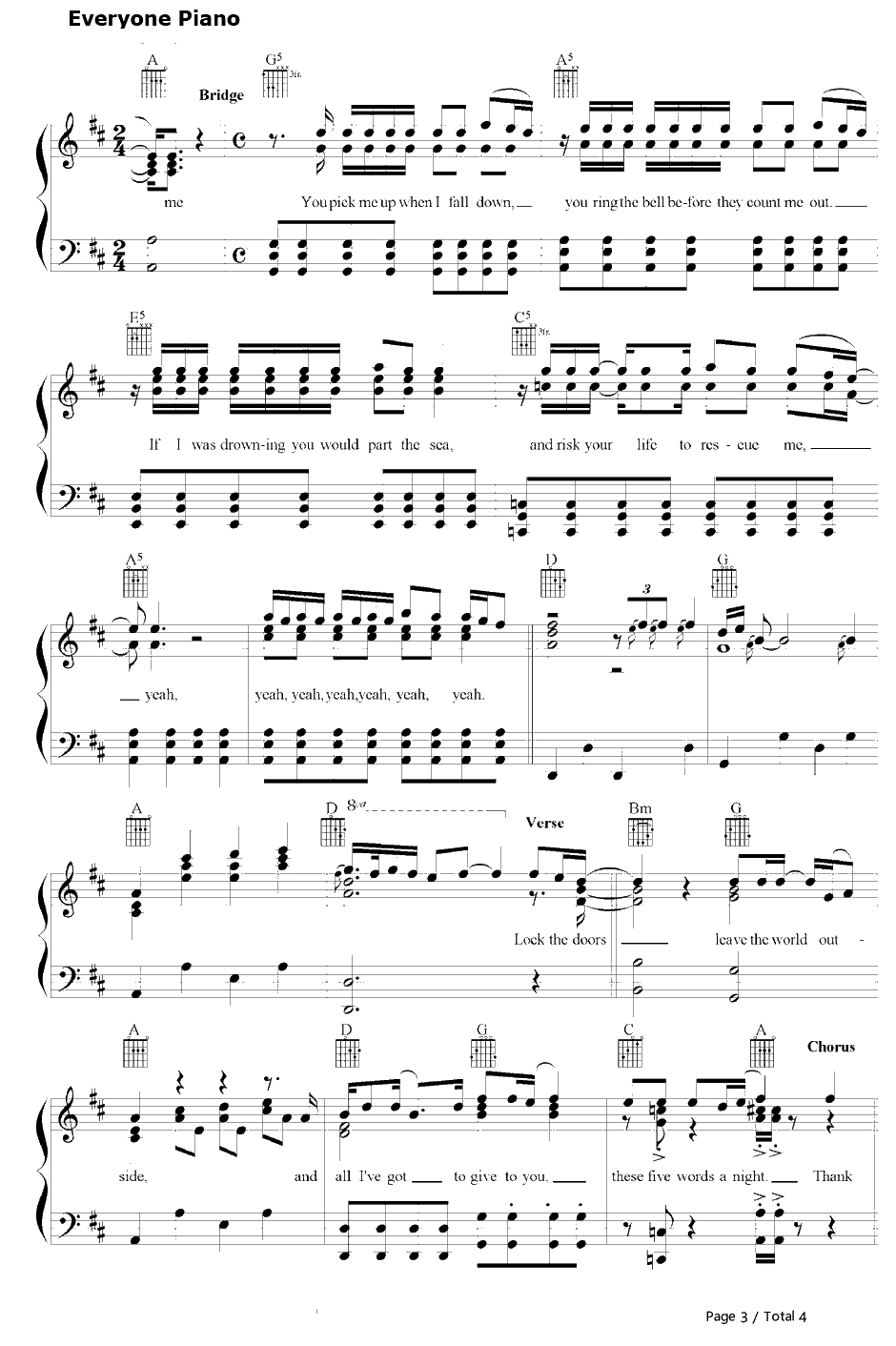 Thank You For Loving Me钢琴谱-BonJovi3