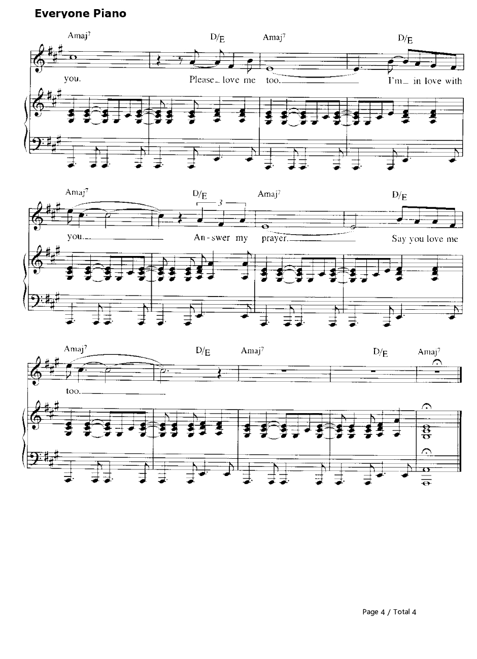 I Say a Little Prayer钢琴谱-ArethaFranklin 4