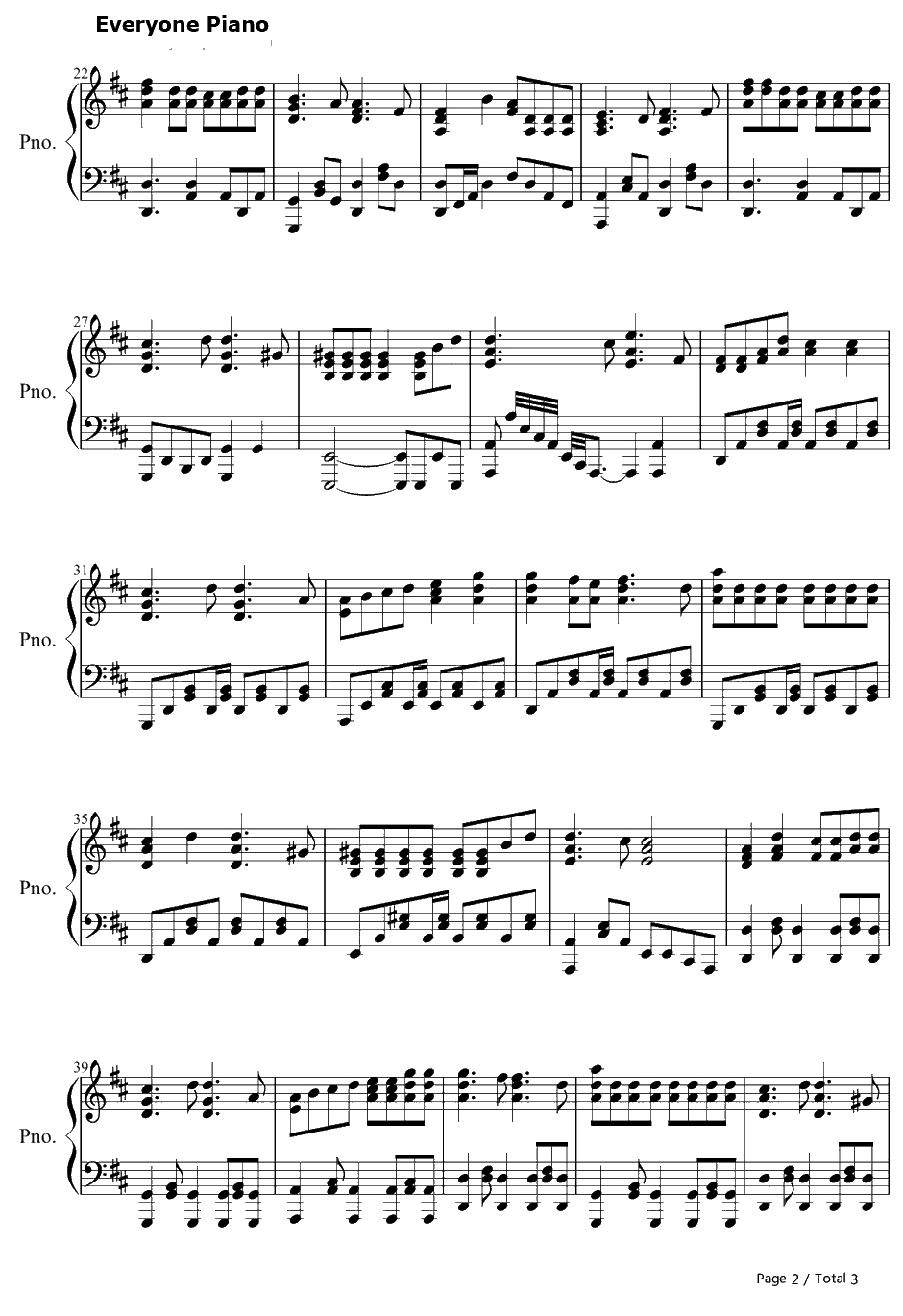 夏空钢琴谱-GalileoGalilei-王牌投手振臂高挥第二季OP2