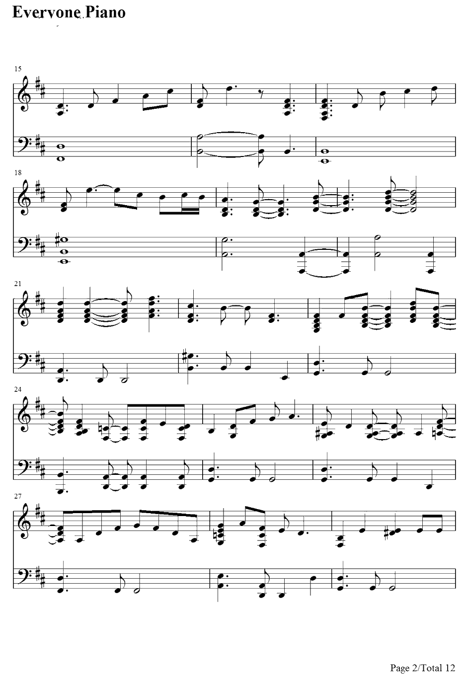 Just the Way You Are钢琴谱-BillyJoel2