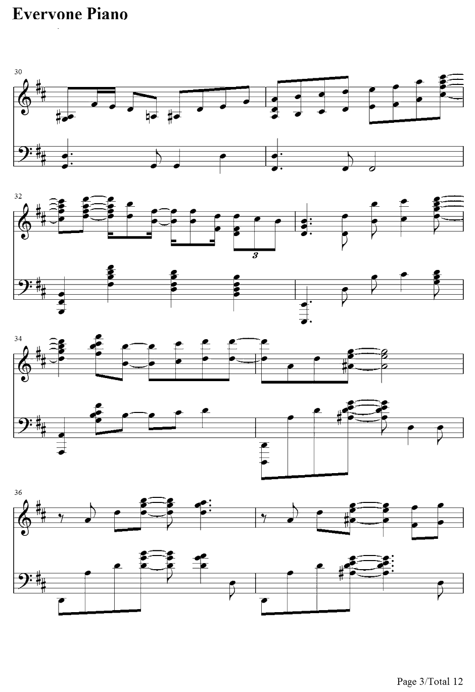 Just the Way You Are钢琴谱-BillyJoel3