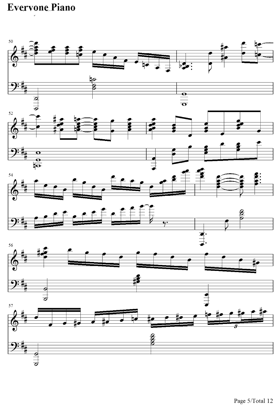 Just the Way You Are钢琴谱-BillyJoel5