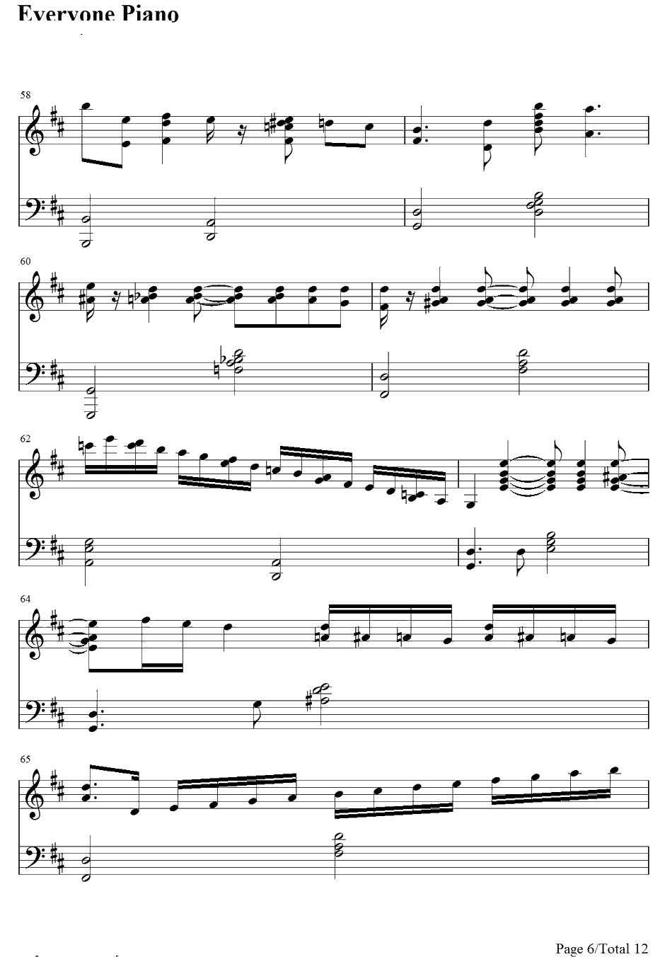 Just the Way You Are钢琴谱-BillyJoel6