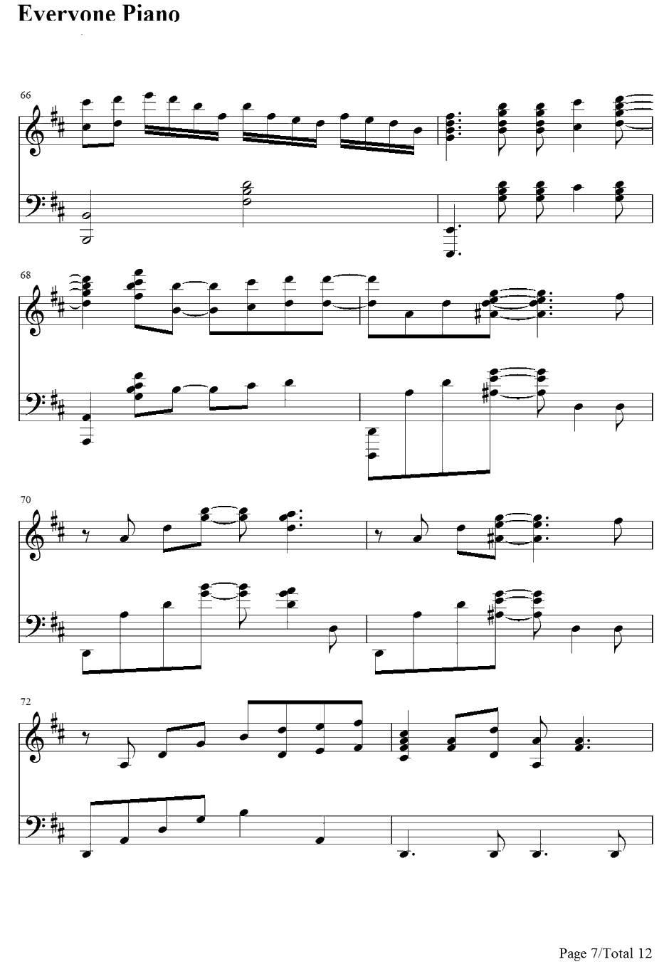 Just the Way You Are钢琴谱-BillyJoel7