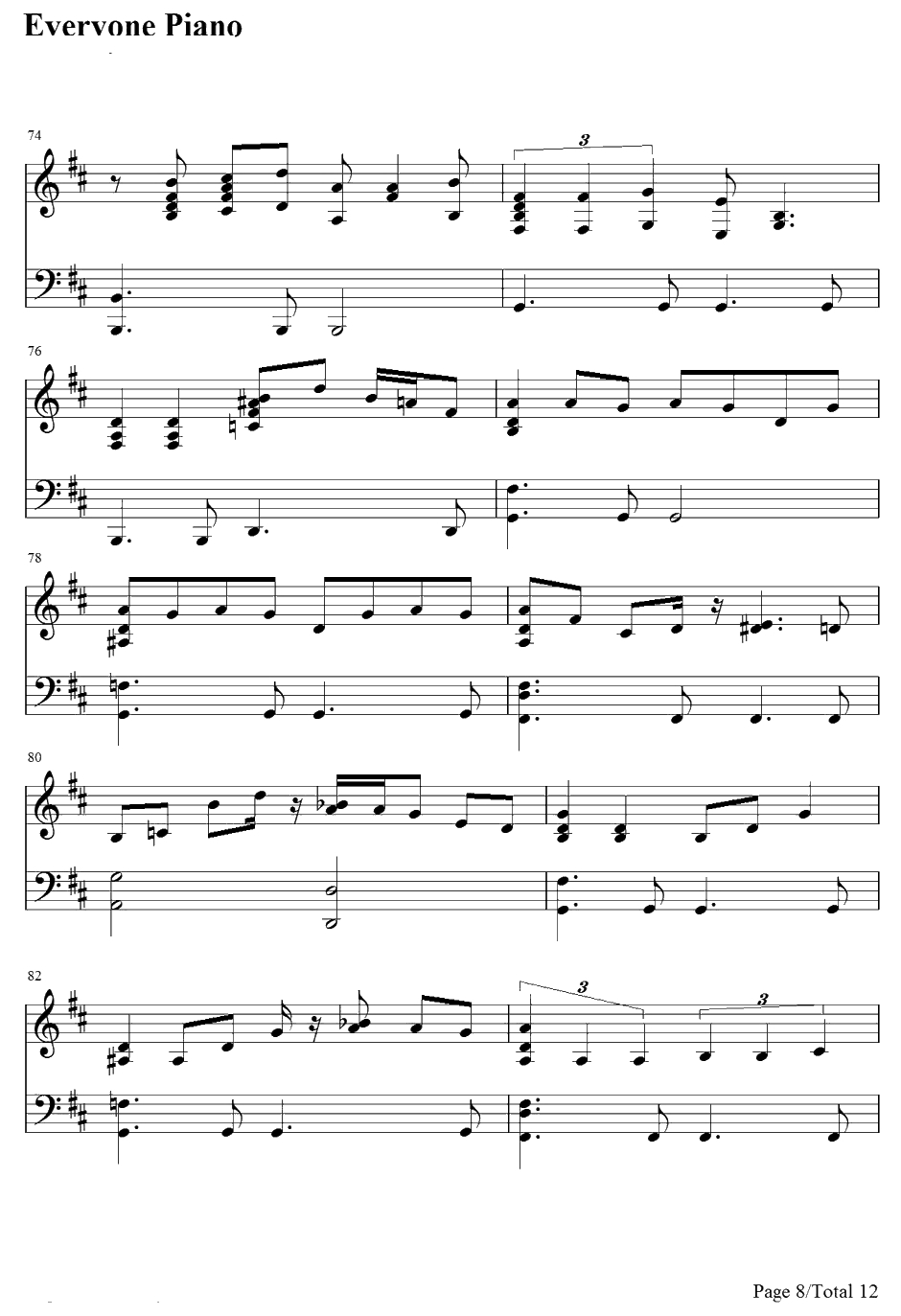 Just the Way You Are钢琴谱-BillyJoel8