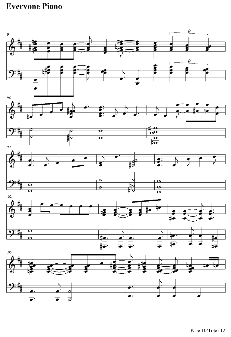 Just the Way You Are钢琴谱-BillyJoel10