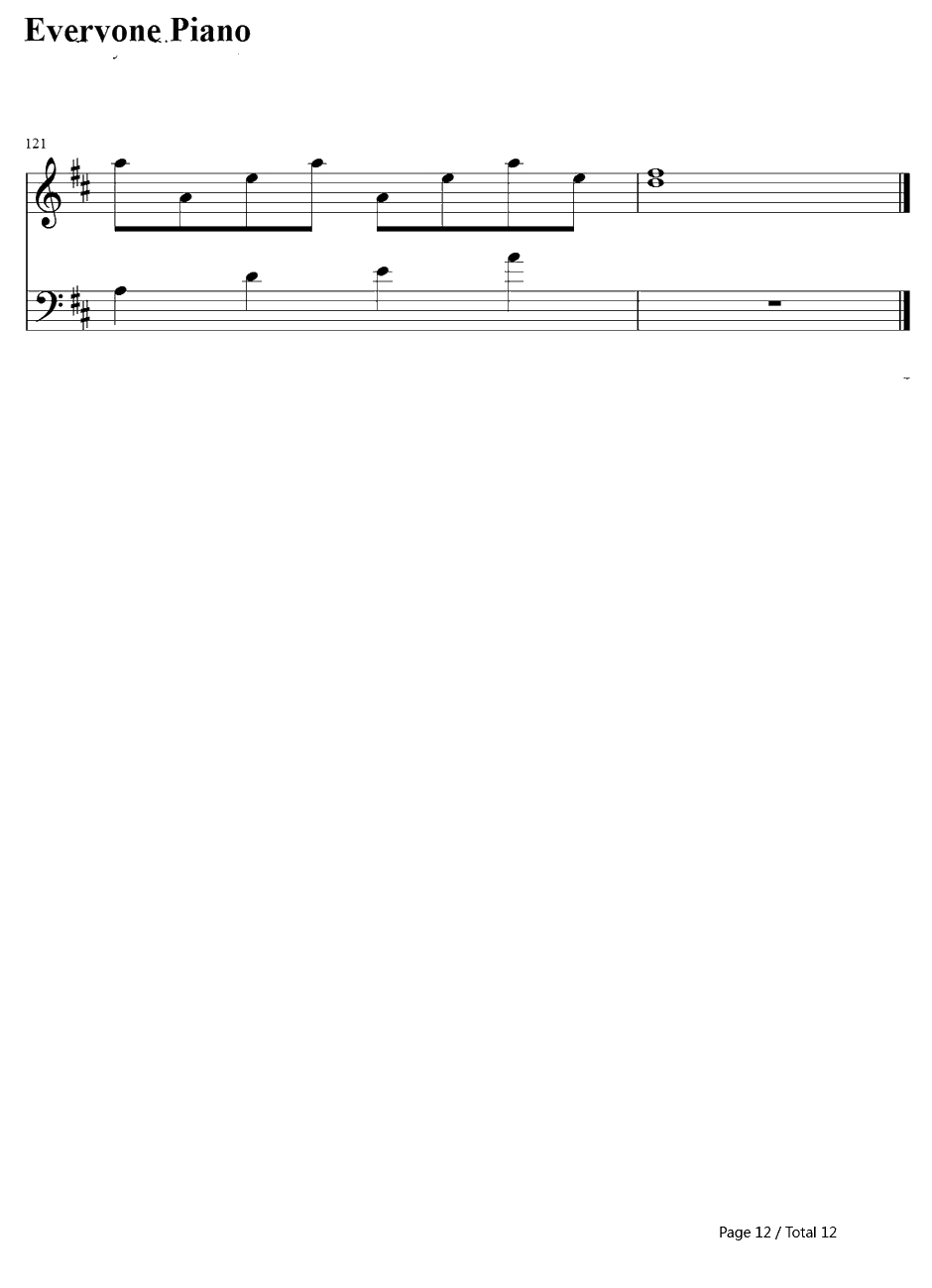 Just the Way You Are钢琴谱-BillyJoel12