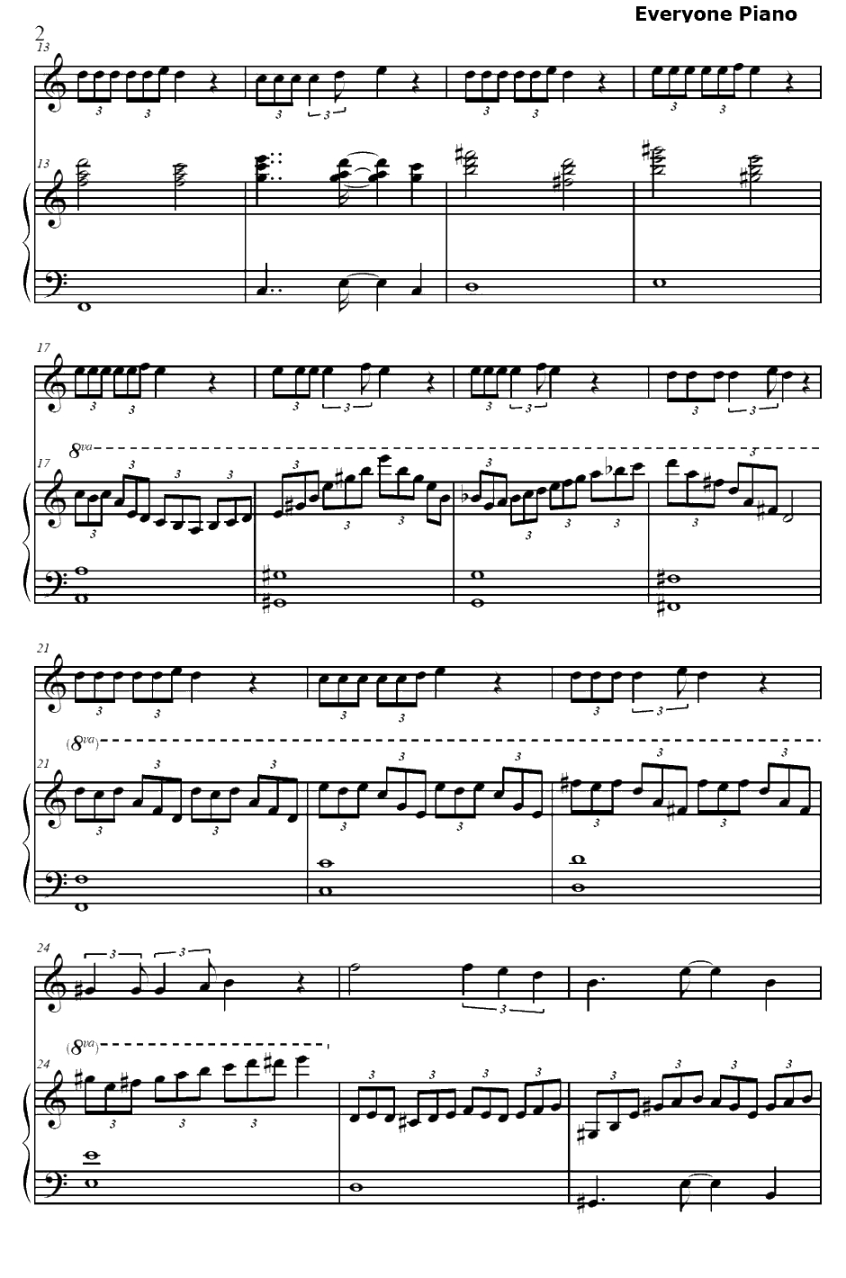 踊る赤ちゃん人间钢琴谱-大槻ケンヂ橘高文彦-欢迎加入NHK!ED12