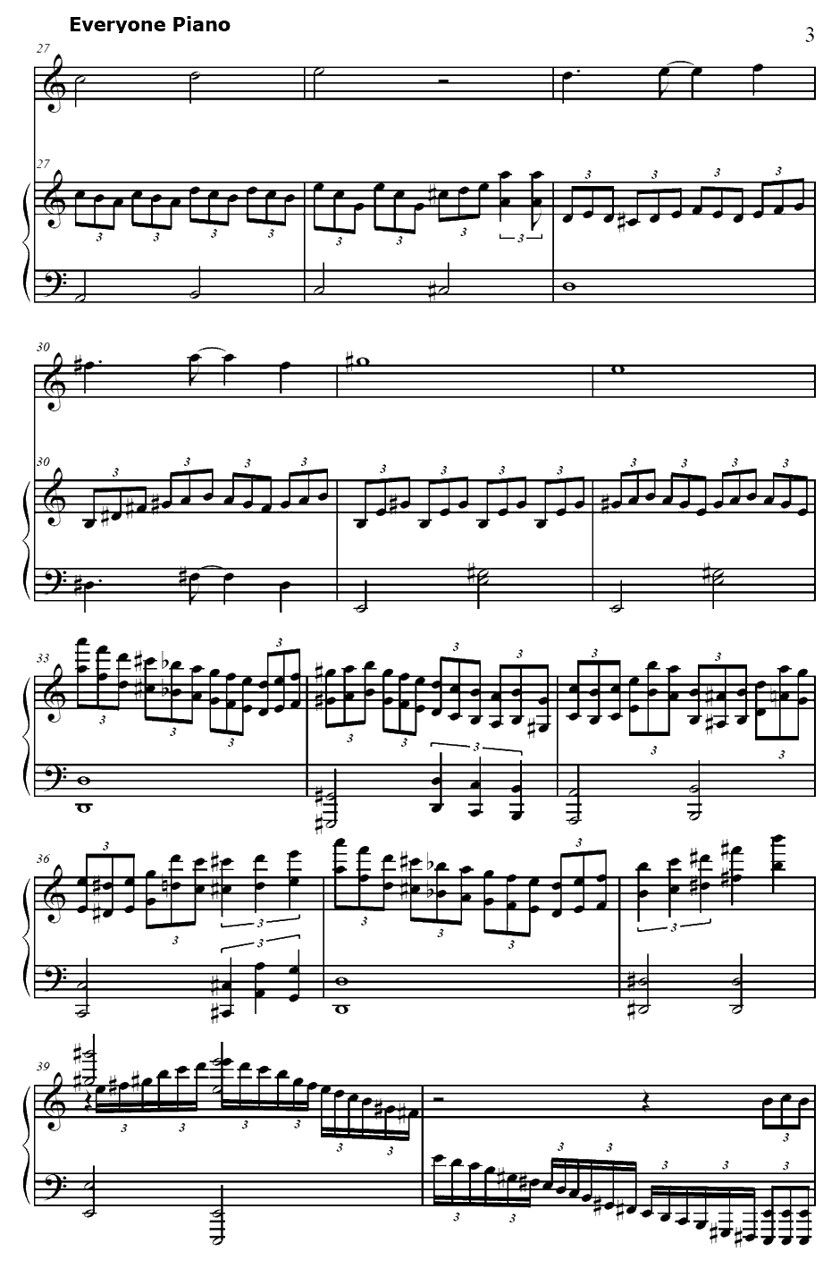 踊る赤ちゃん人间钢琴谱-大槻ケンヂ橘高文彦-欢迎加入NHK!ED13