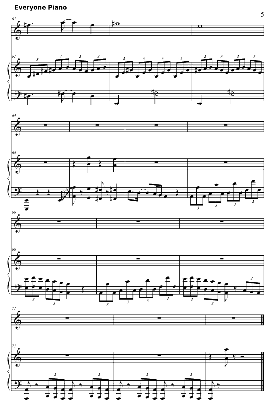 踊る赤ちゃん人间钢琴谱-大槻ケンヂ橘高文彦-欢迎加入NHK!ED15