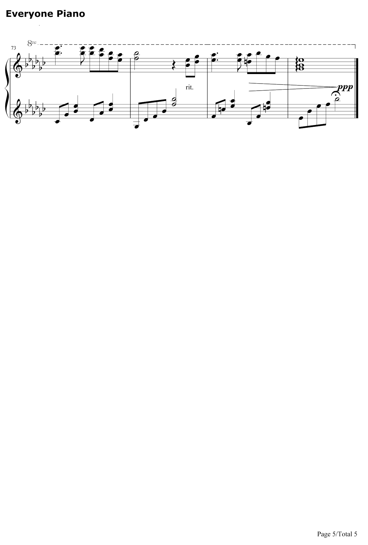 白月光钢琴谱-张信哲5