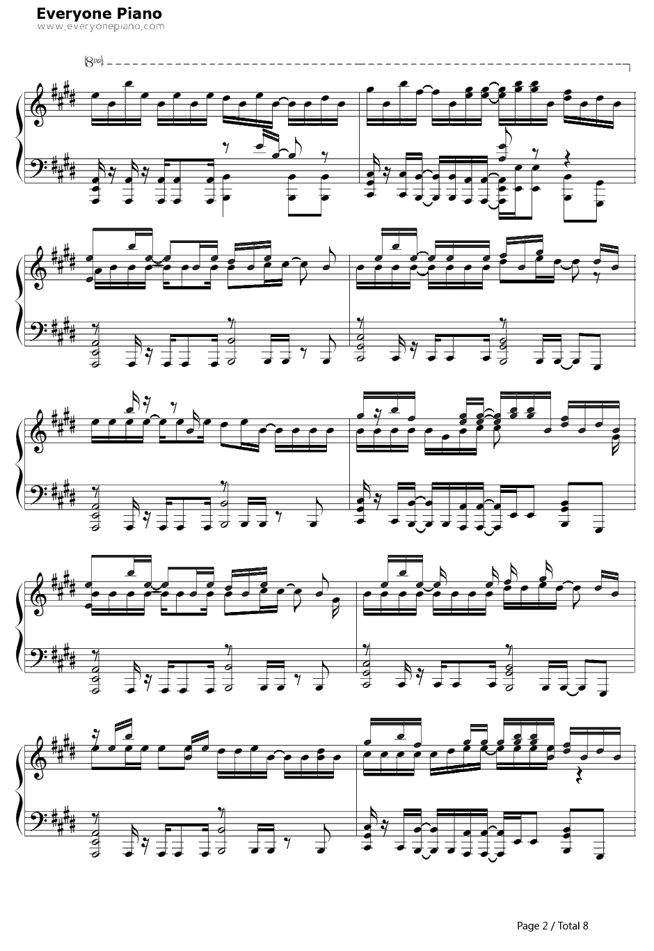 ふわふわ♪钢琴谱-牧野由依2