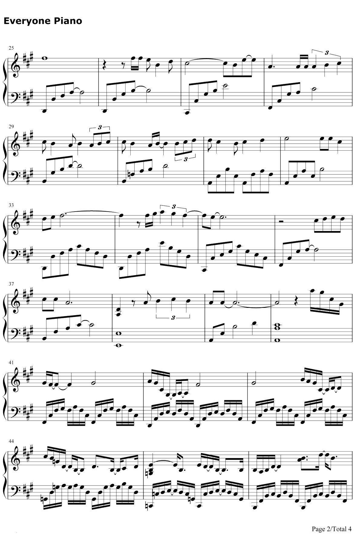 我们 钢琴谱-陈奕迅2