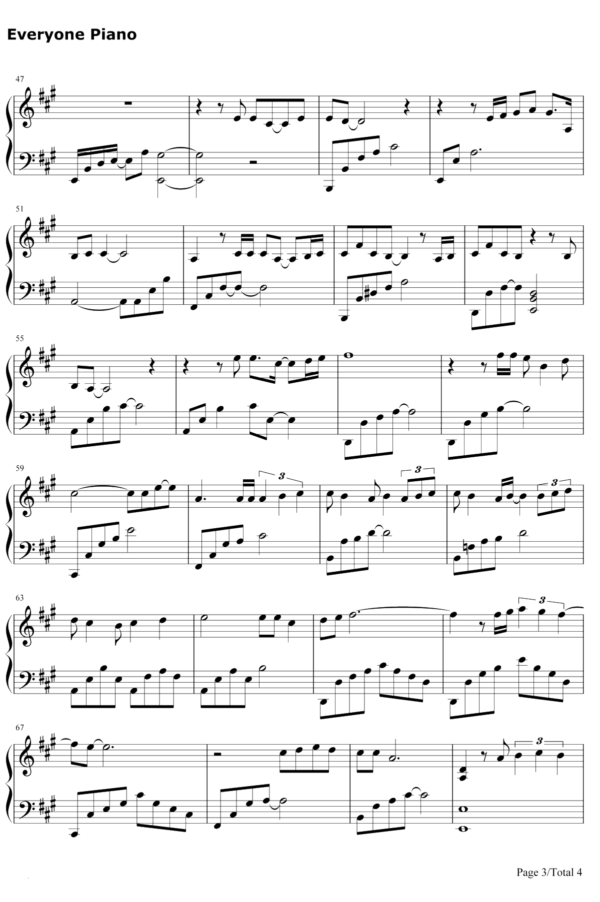 我们 钢琴谱-陈奕迅3