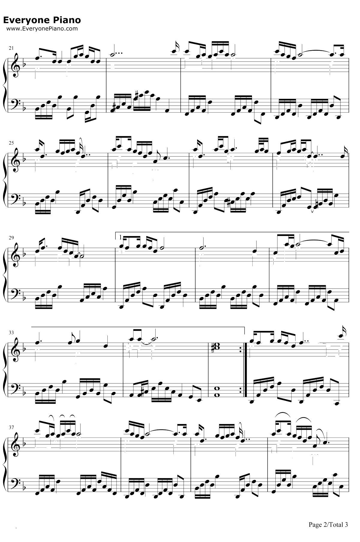 身骑白马钢琴谱-徐佳莹2