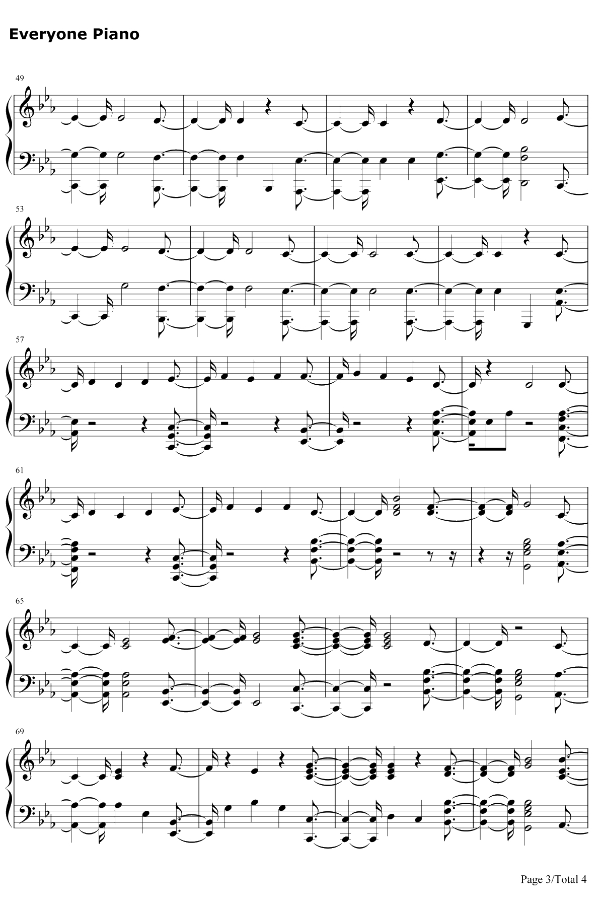 Ashes钢琴谱-Céline Dion3