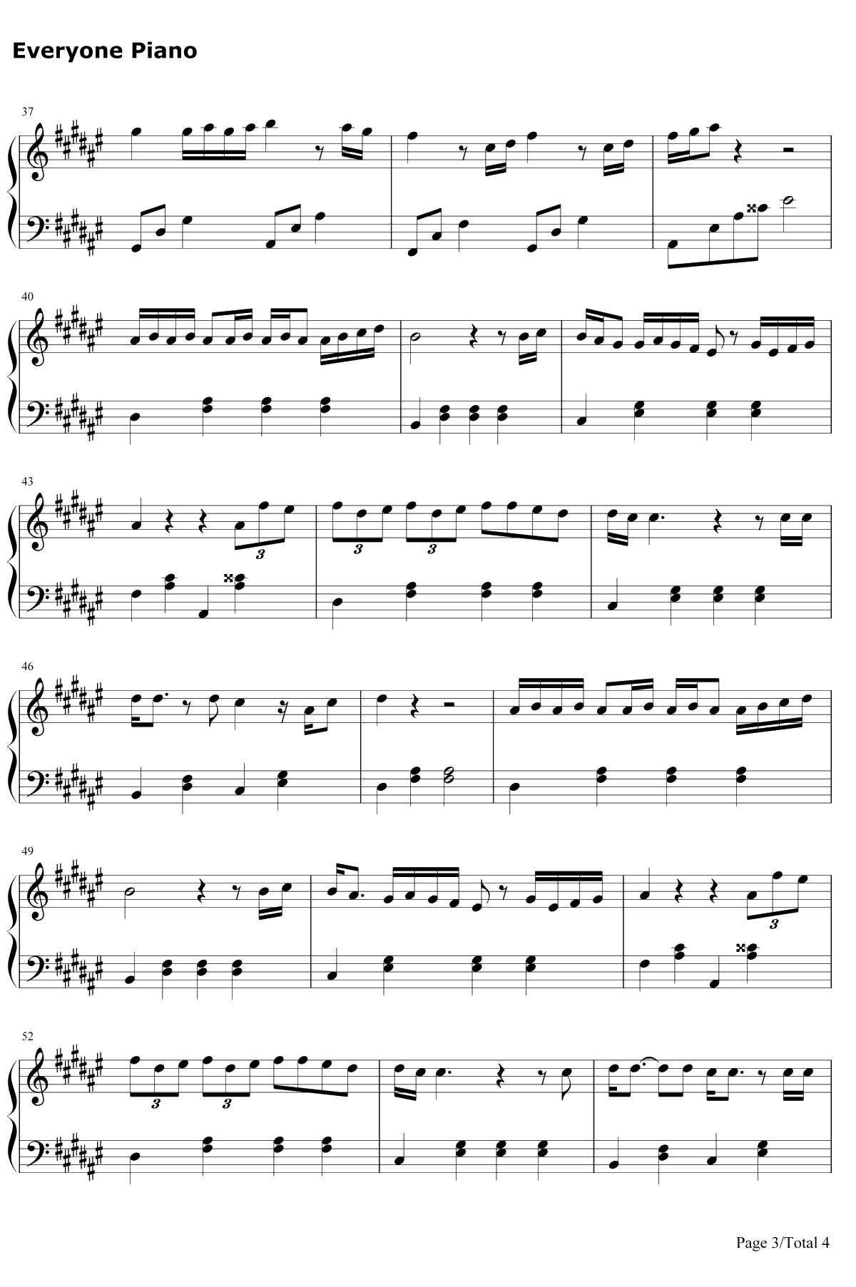 秋桜钢琴谱-柴田淳3