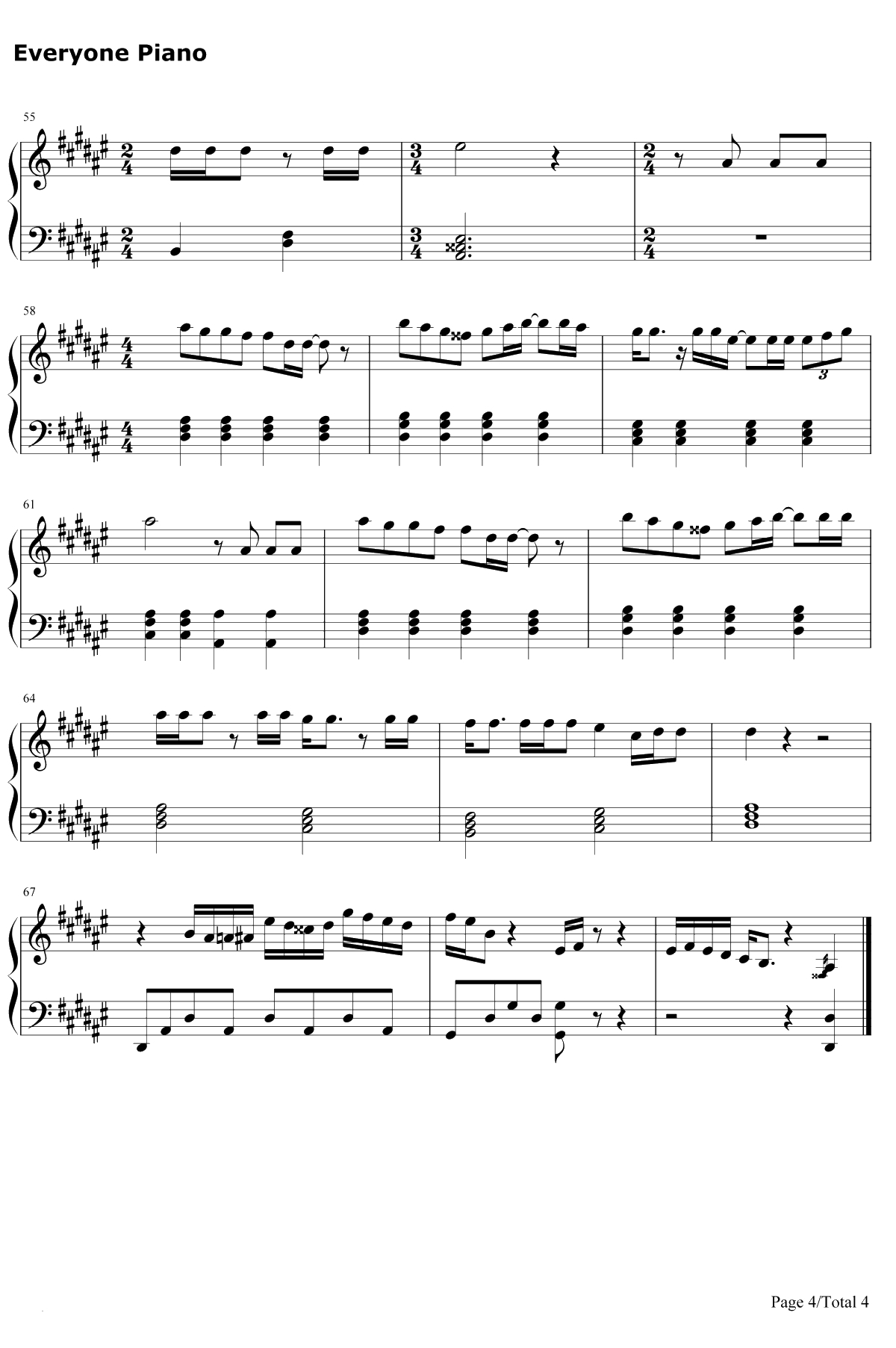 秋桜钢琴谱-柴田淳4