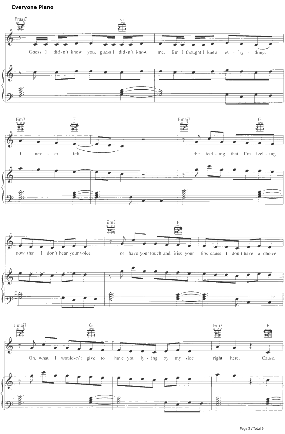 We Belong Together钢琴谱-MariahCarey3