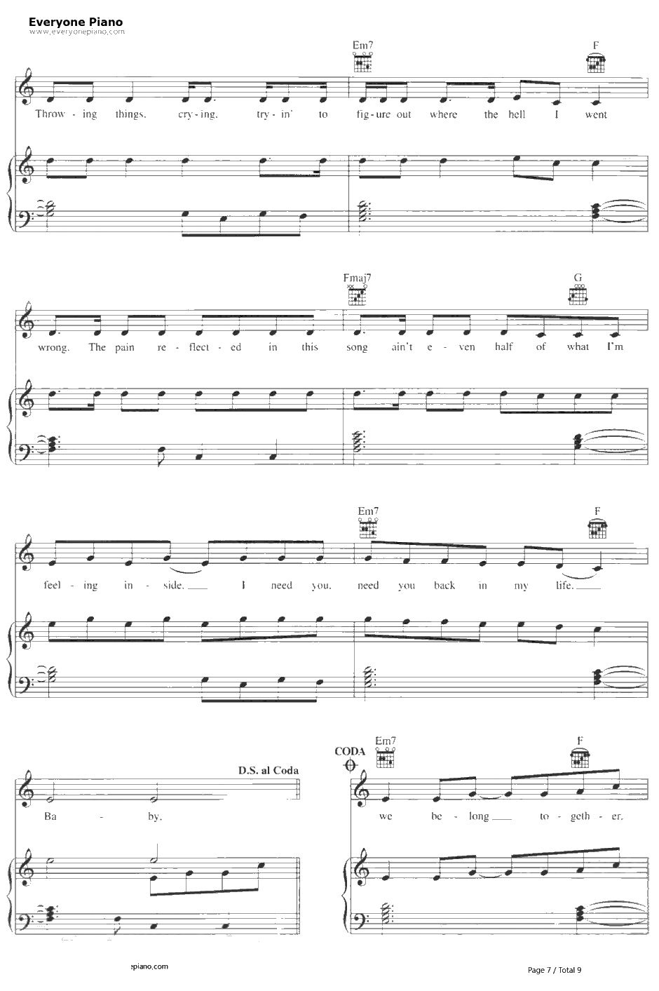 We Belong Together钢琴谱-MariahCarey7