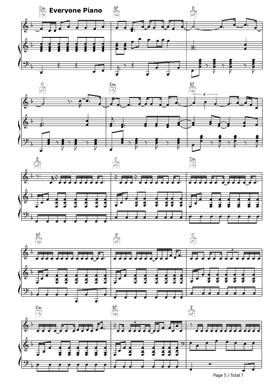 Where Is the Love?钢琴谱-TheBlackEyedPeas5