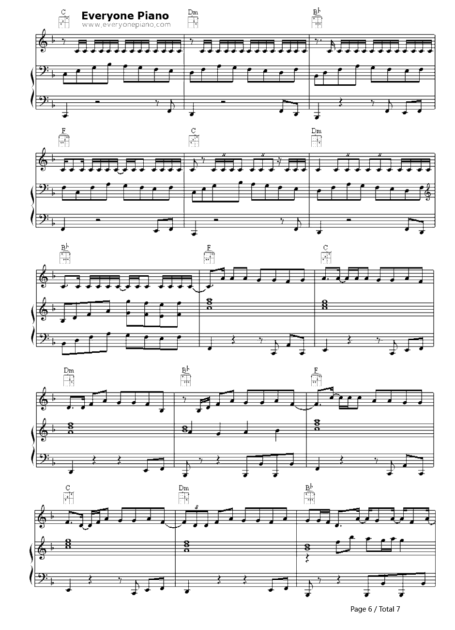 Where Is the Love?钢琴谱-TheBlackEyedPeas6