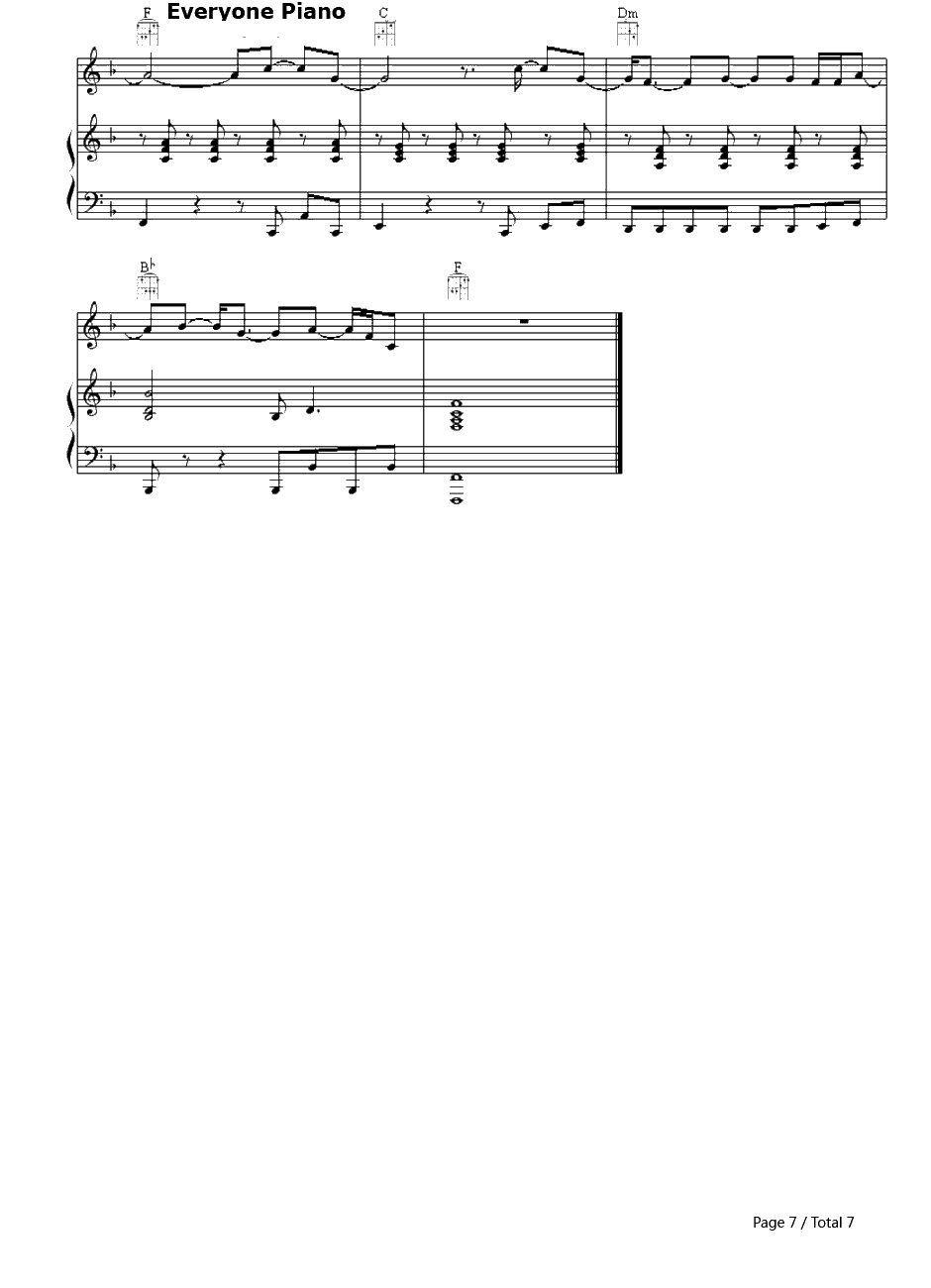 Where Is the Love?钢琴谱-TheBlackEyedPeas7