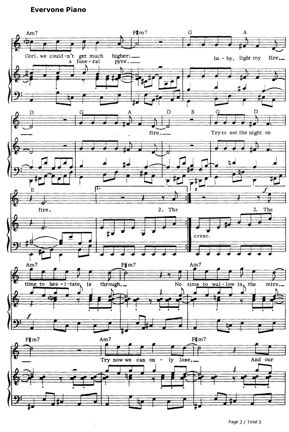 Light My Fire钢琴谱-TheDoors2