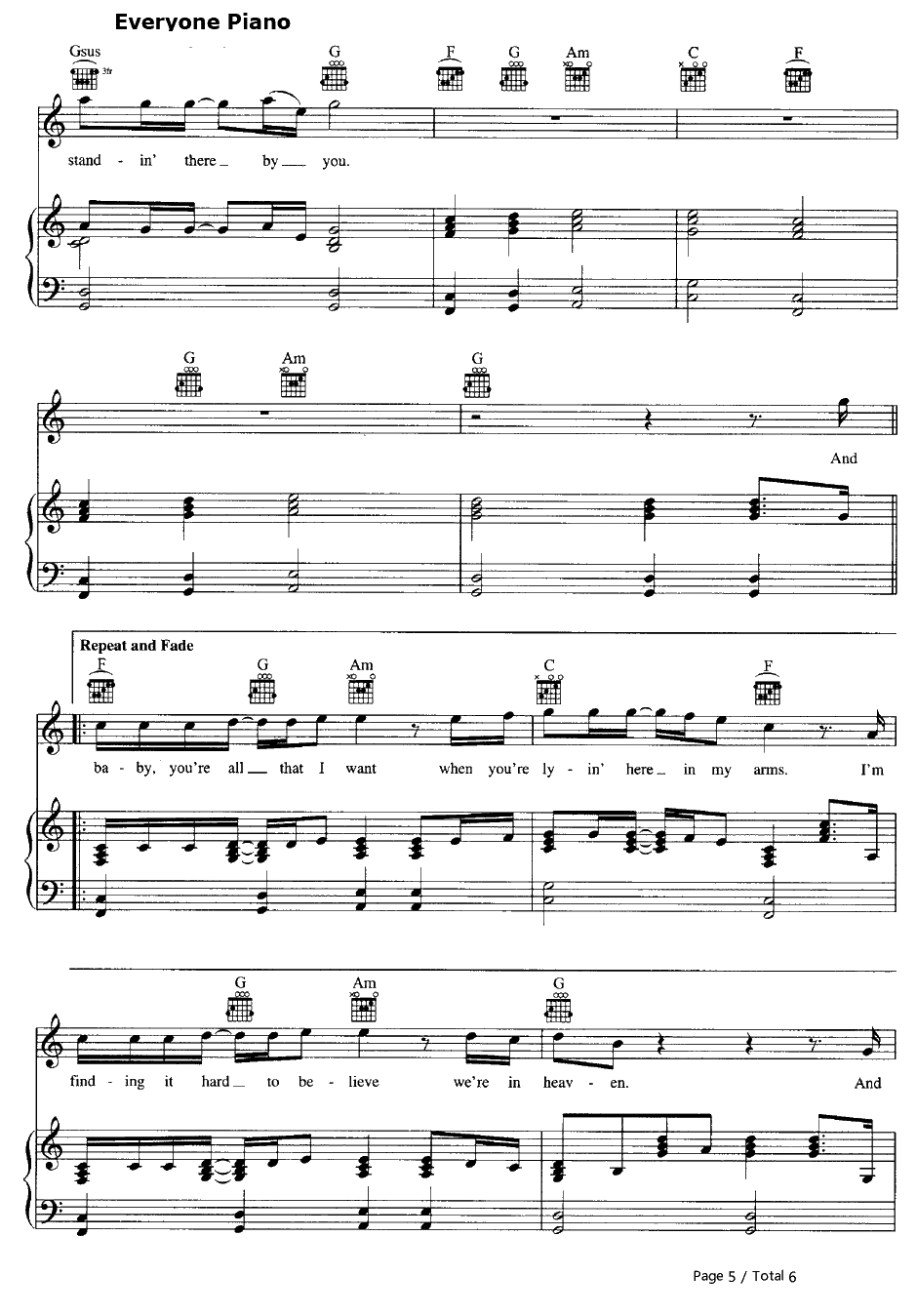 Heaven钢琴谱-BryanAdams5