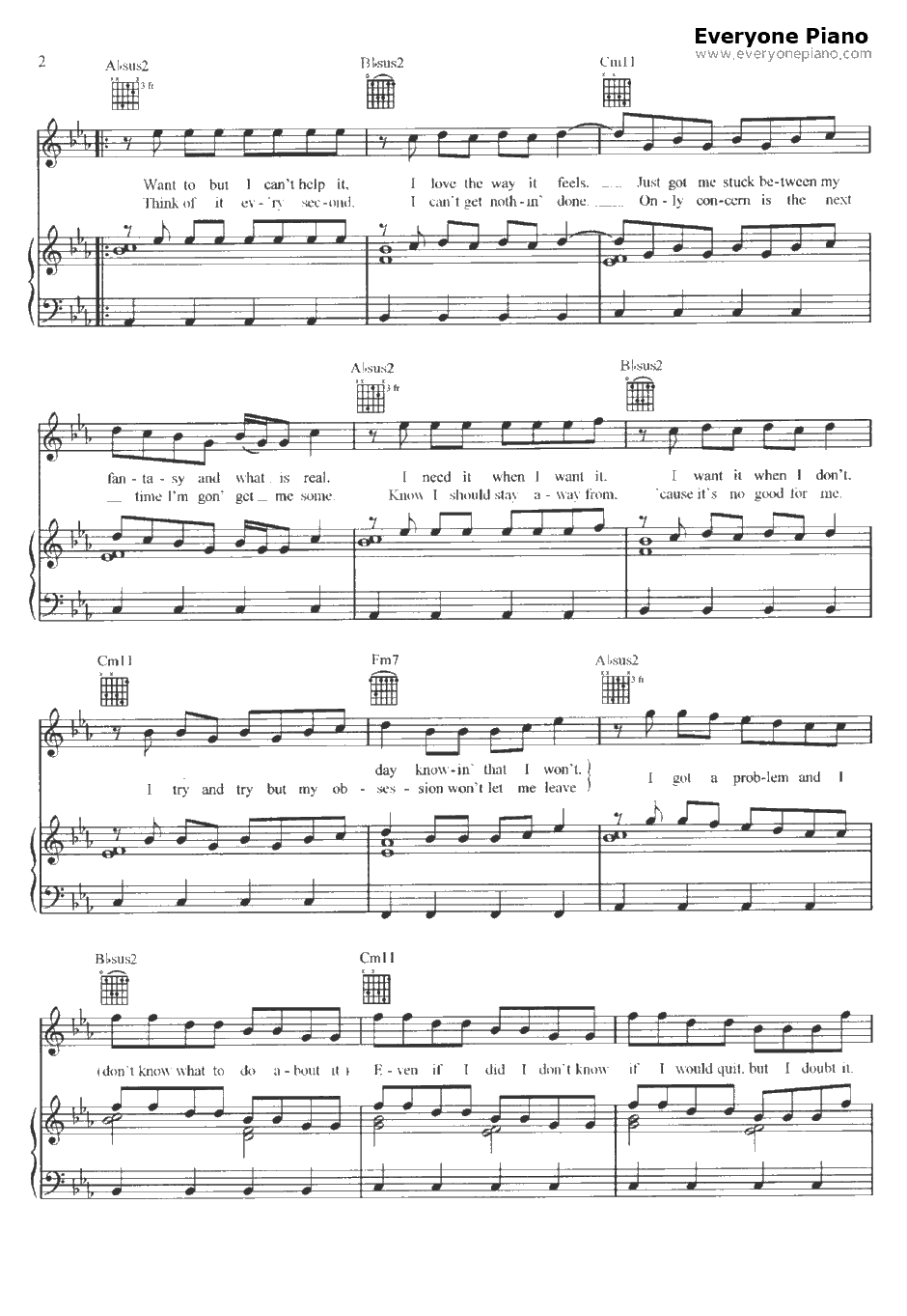 Because of You钢琴谱-Ne-Yo2