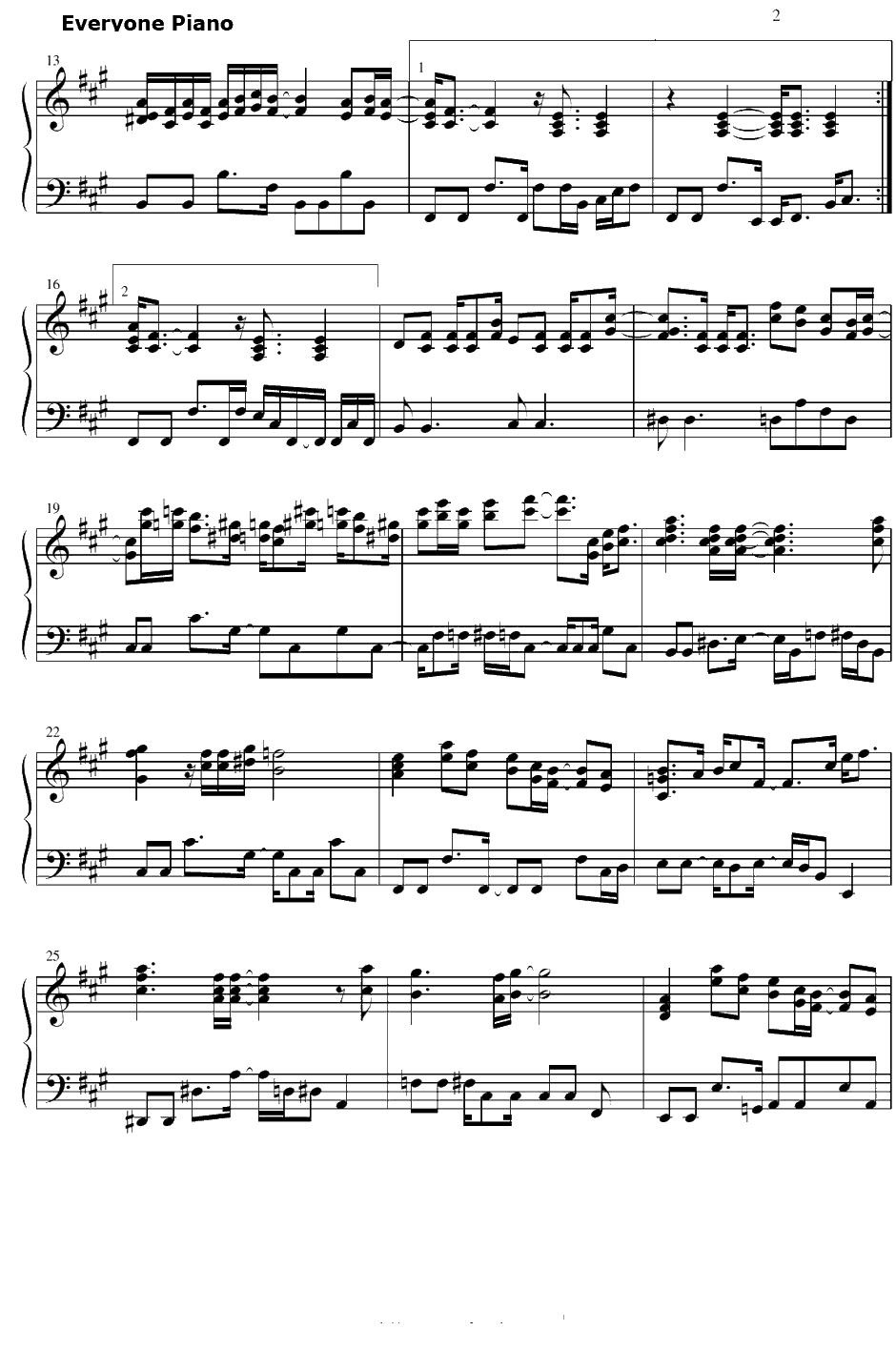 The Real Folk Blues钢琴谱-山根麻衣-星际牛仔ED2