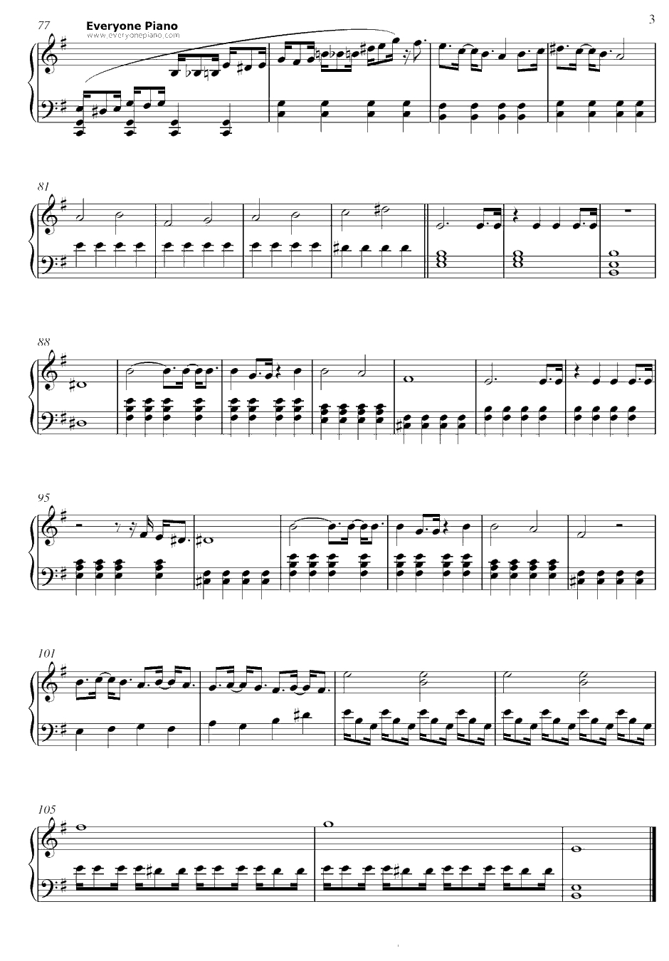 Warriors钢琴谱-ImagineDragons-英雄联盟2014全球总决赛主题曲3