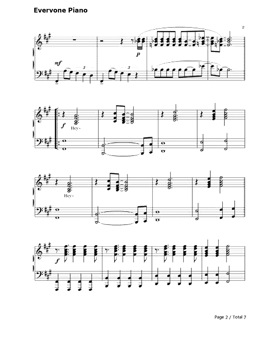 wolf(狼与美女)钢琴谱-EXO2