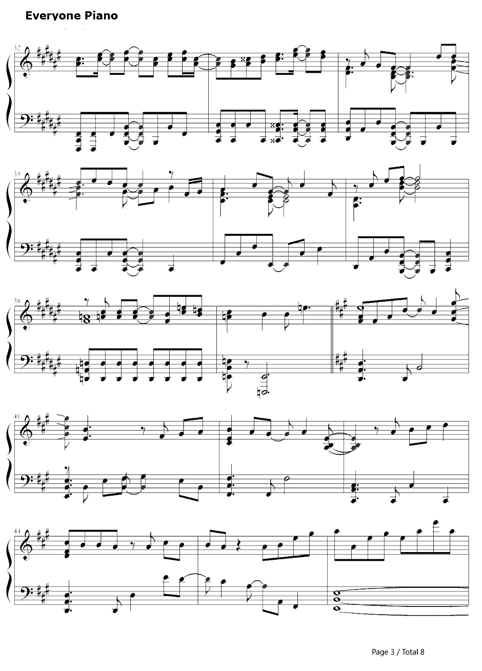 Knocking on the mind钢琴谱-圣川真斗(铃村健一)-歌之王子殿下第一季圣川真斗角色歌3