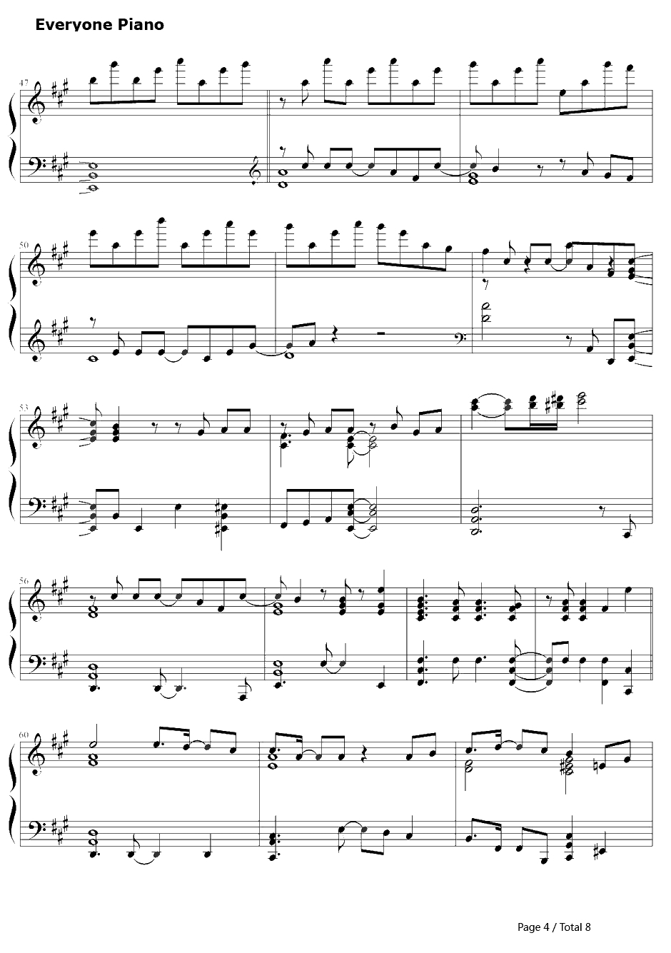 Knocking on the mind钢琴谱-圣川真斗(铃村健一)-歌之王子殿下第一季圣川真斗角色歌4