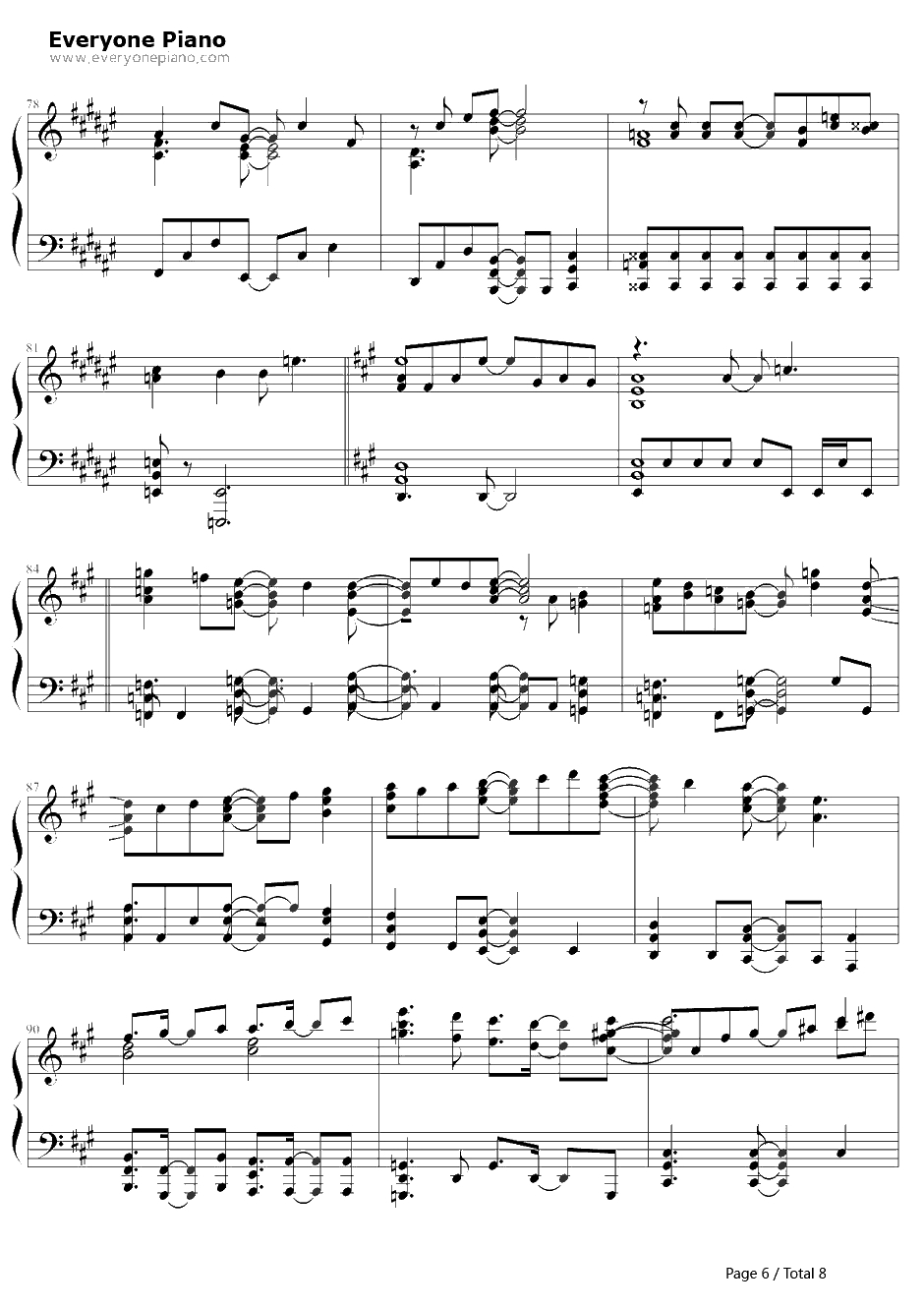 Knocking on the mind钢琴谱-圣川真斗(铃村健一)-歌之王子殿下第一季圣川真斗角色歌6