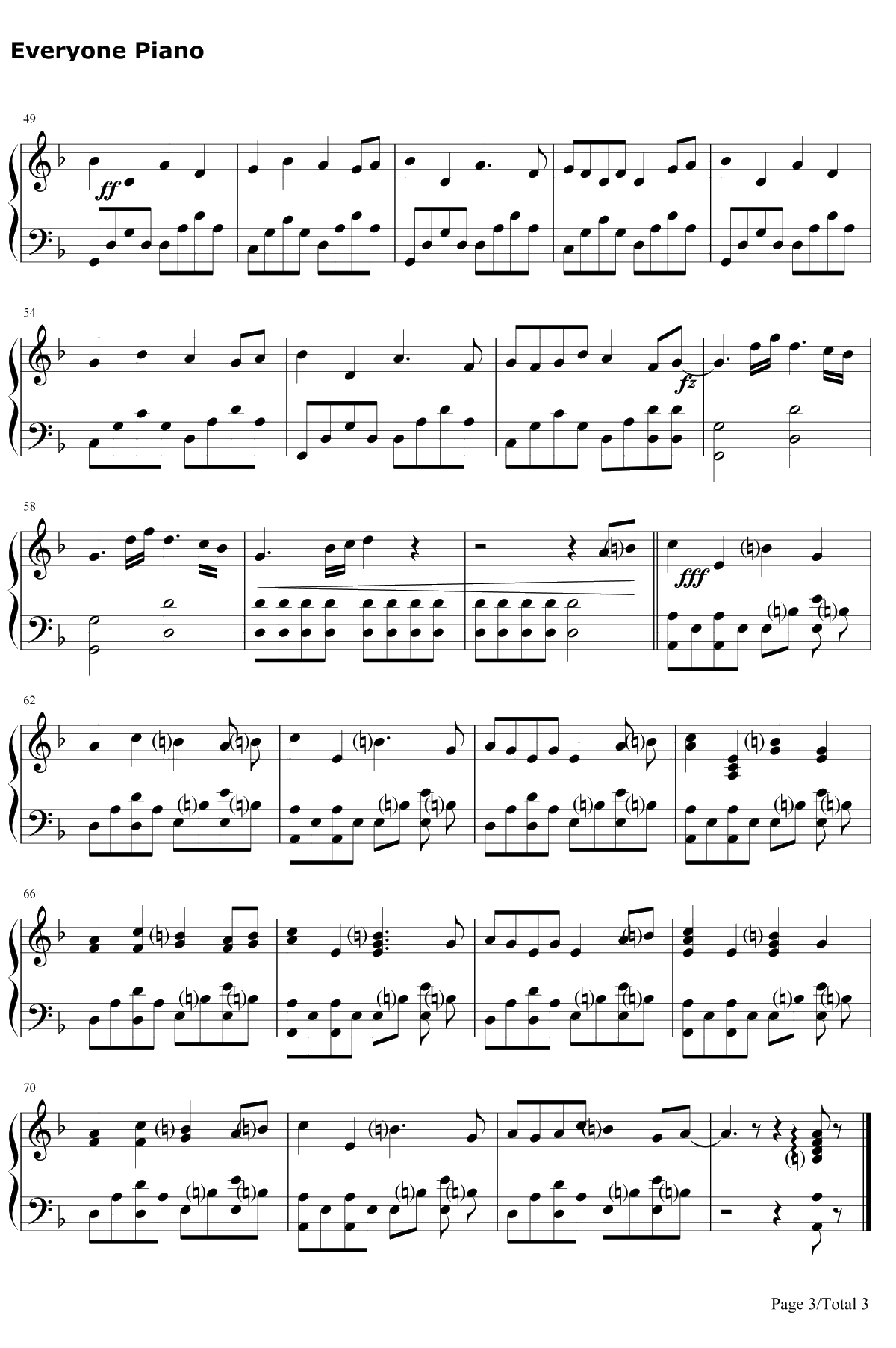 中国话钢琴谱-S.H.E3