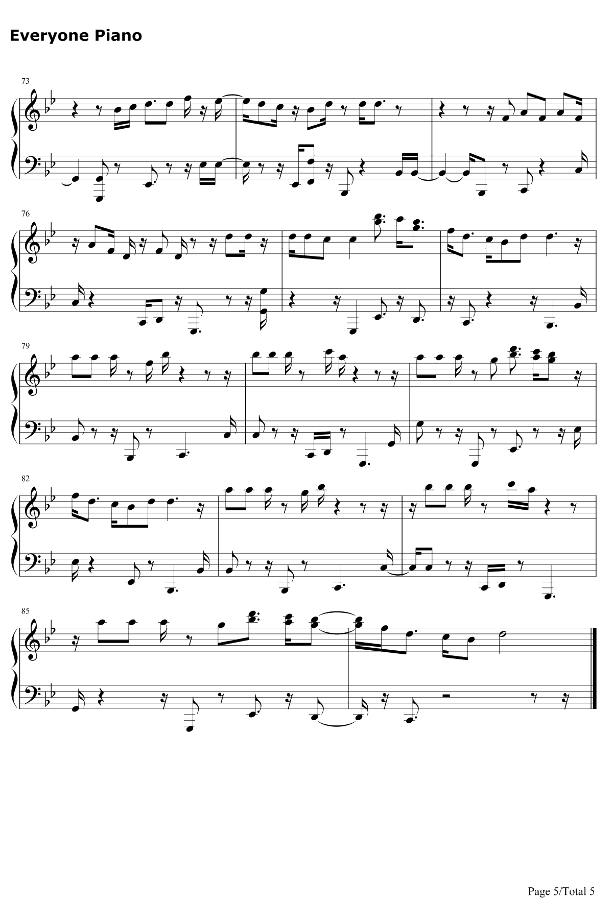 Lost In Japan钢琴谱-Shawn Mendes5