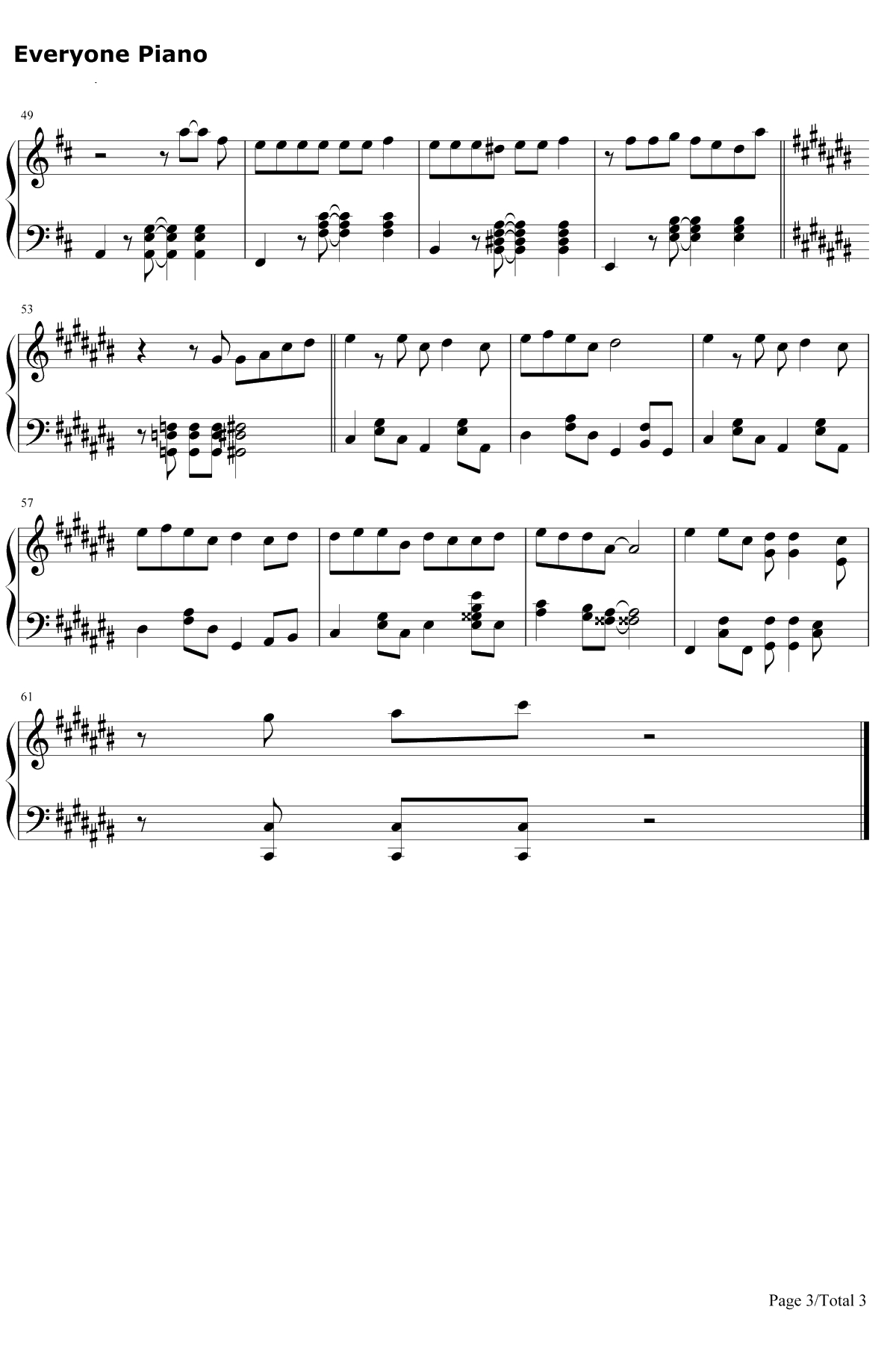 Oops钢琴谱-Little Mix / Charlie Puth3