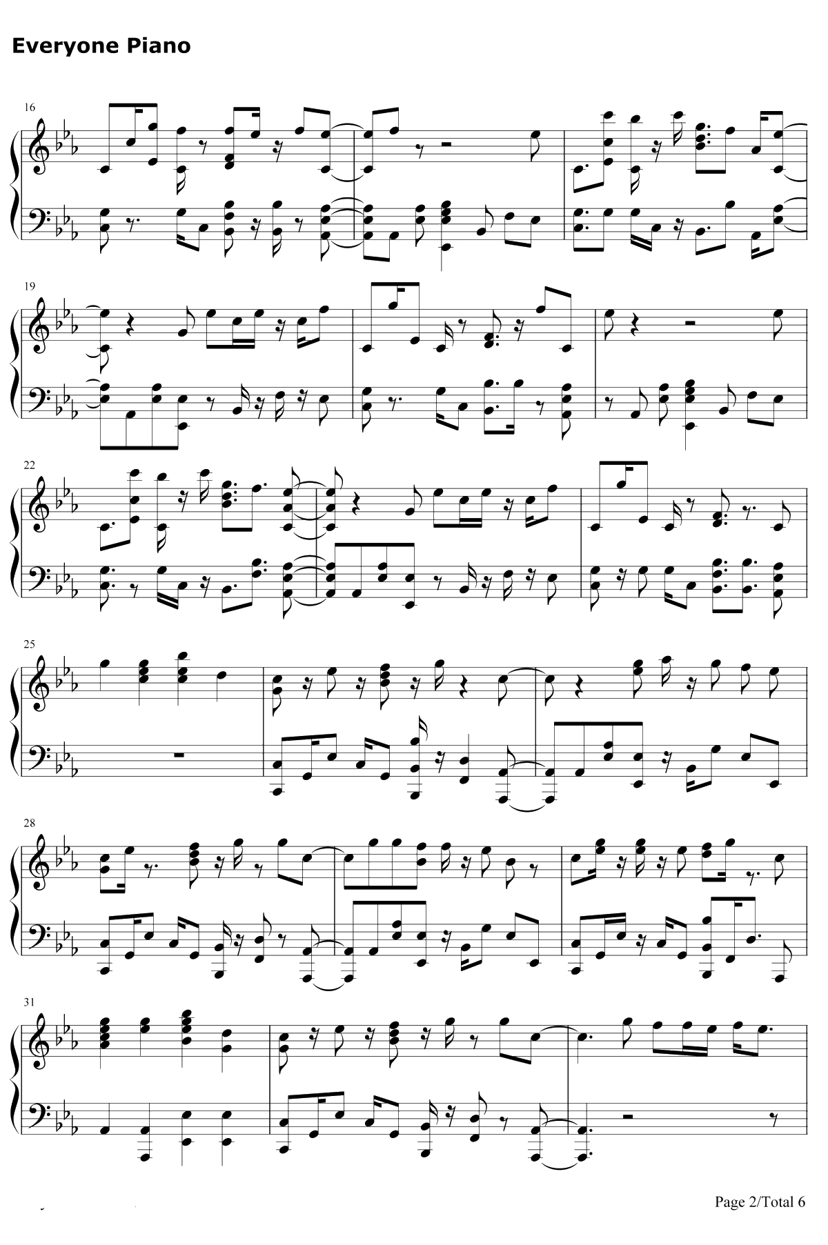 Colors钢琴谱-Jason Derulo2